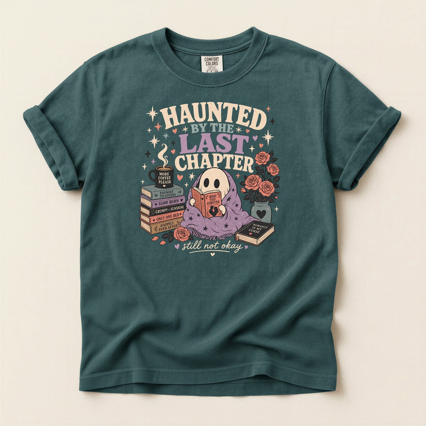 Haunted by the Last Chapter T‑Shirt