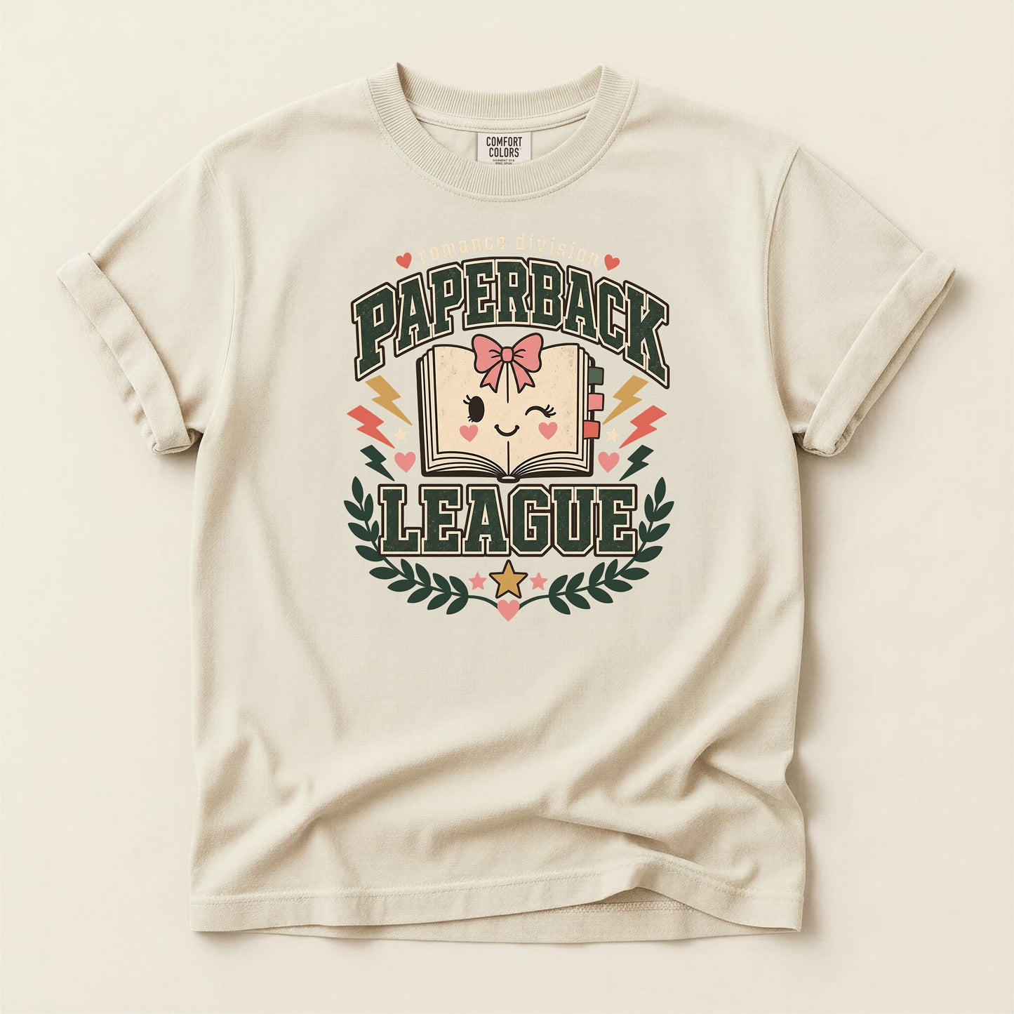 Paperback League Graphic T-Shirt — Cute Vintage Book Club Tee