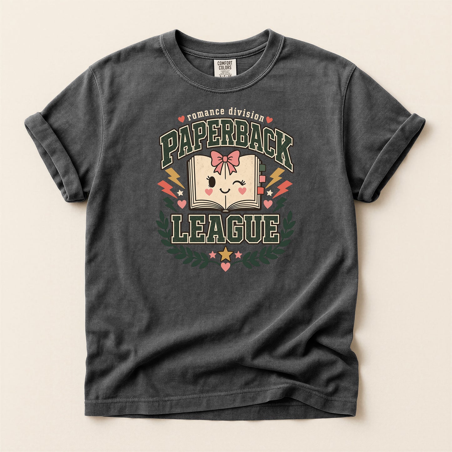Paperback League Graphic T-Shirt — Cute Vintage Book Club Tee