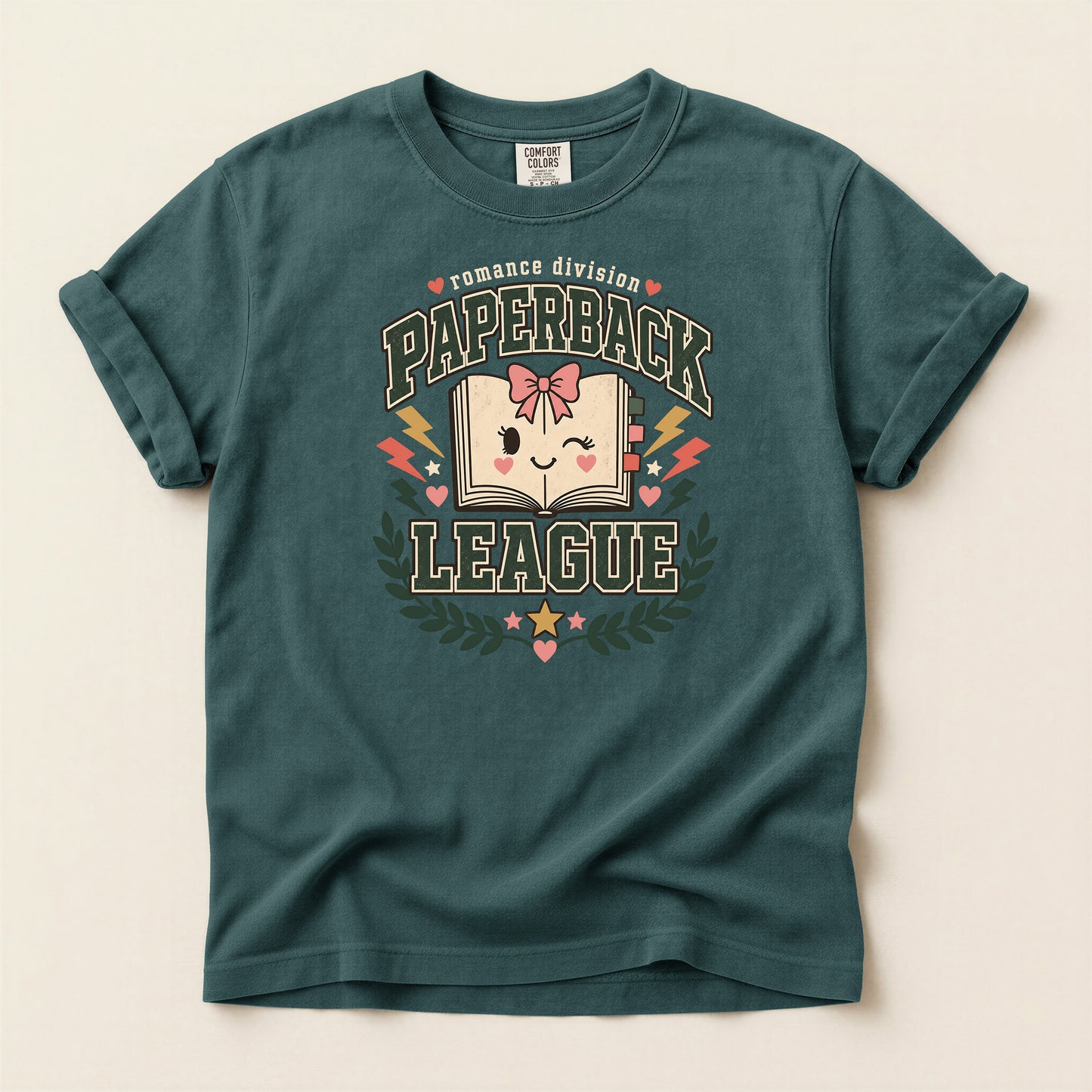 Paperback League Graphic T-Shirt — Cute Vintage Book Club Tee