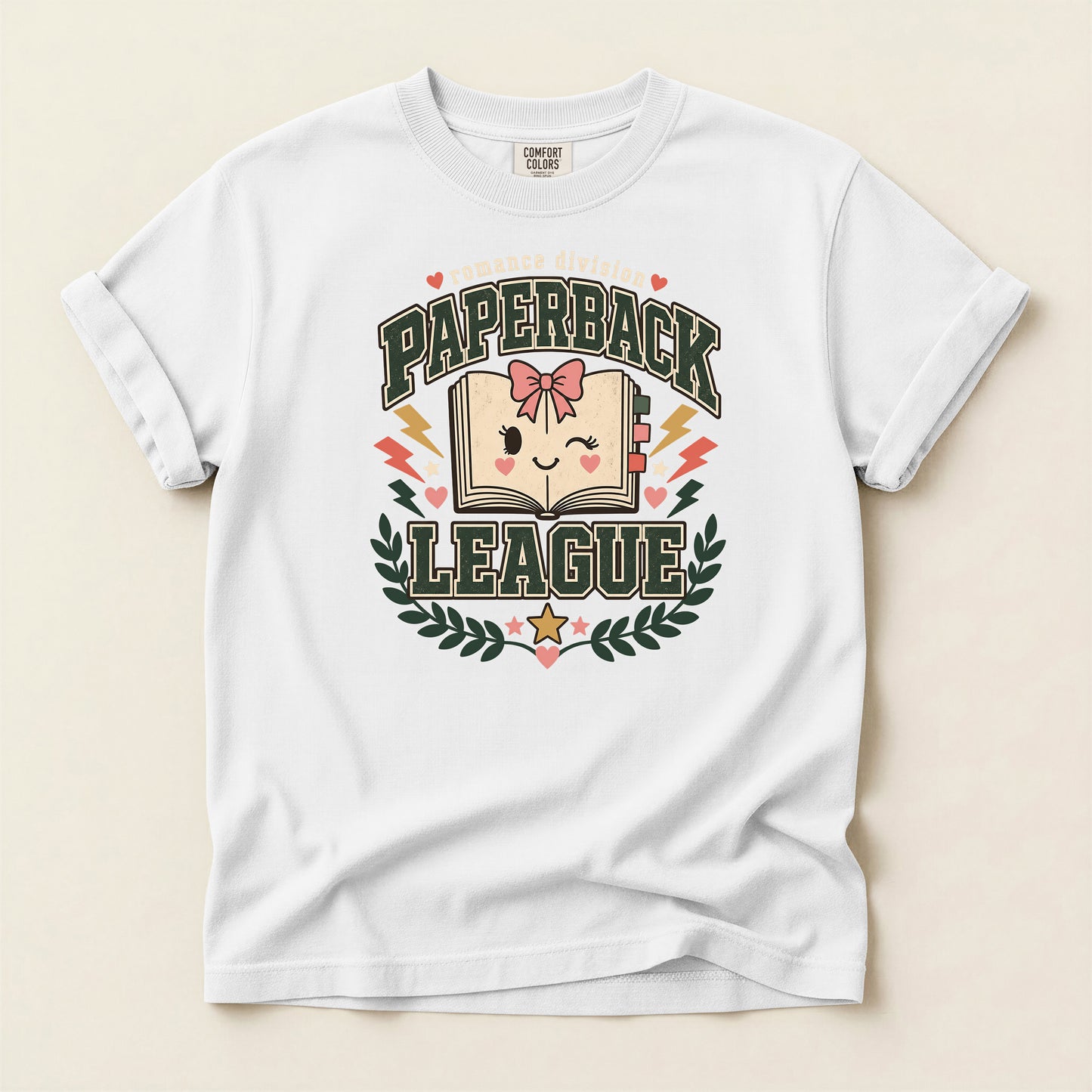 Paperback League Graphic T-Shirt — Cute Vintage Book Club Tee