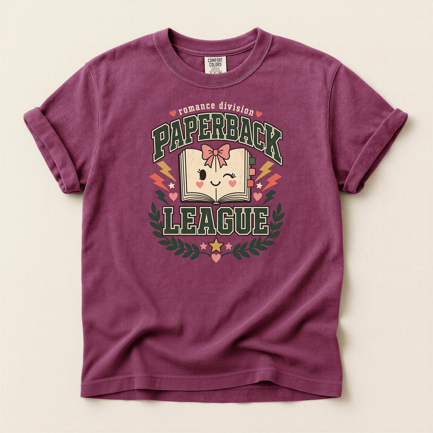 Paperback League Graphic T-Shirt — Cute Vintage Book Club Tee