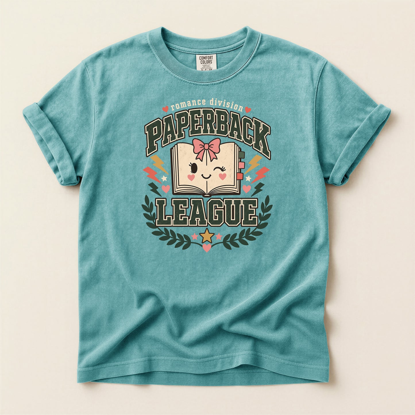Paperback League Graphic T-Shirt — Cute Vintage Book Club Tee