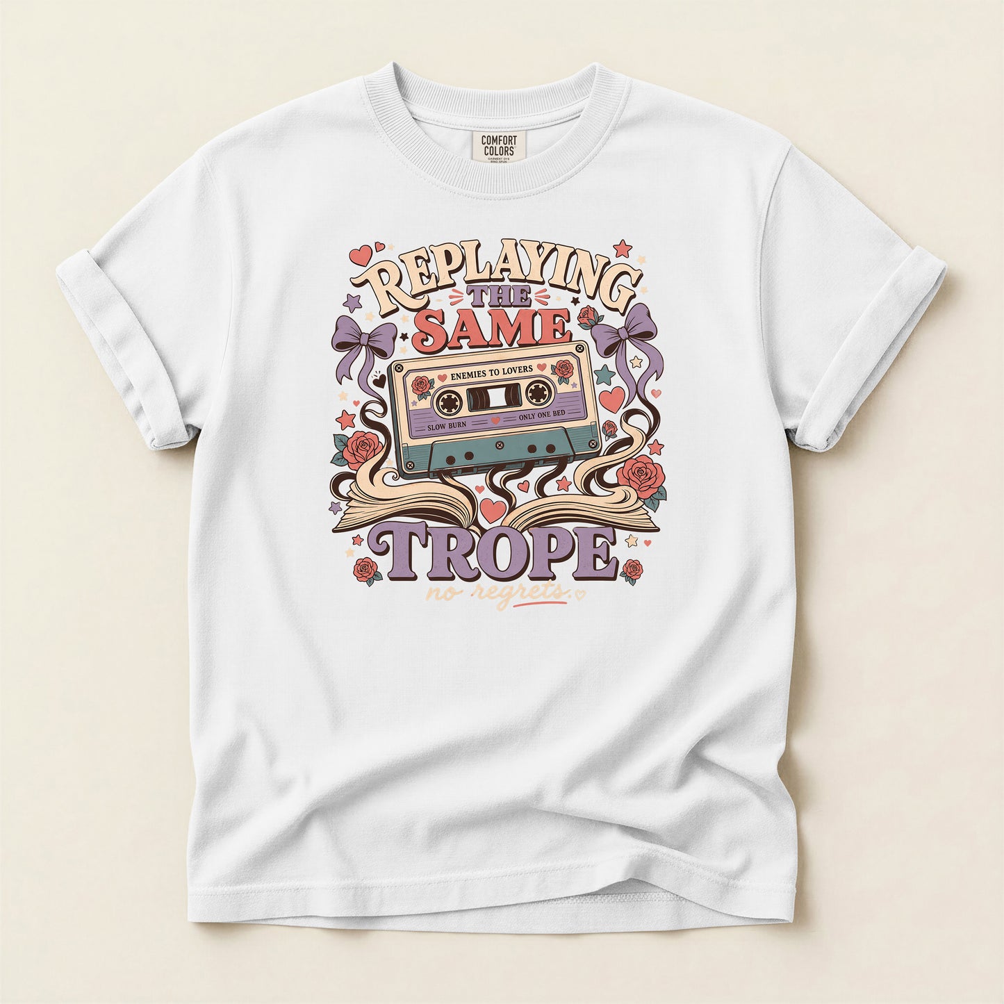 Retro Cassette 'Replaying The Same Trope' Graphic T-Shirt