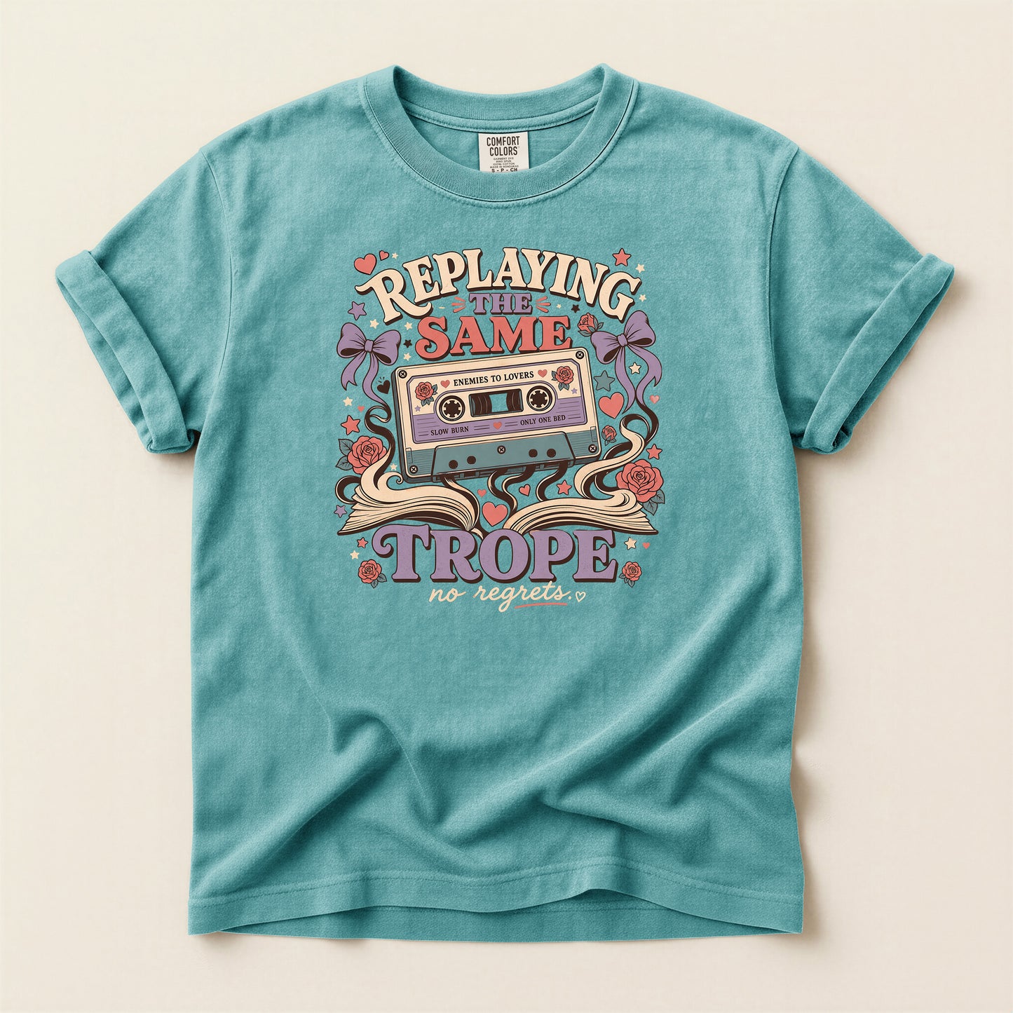 Retro Cassette 'Replaying The Same Trope' Graphic T-Shirt