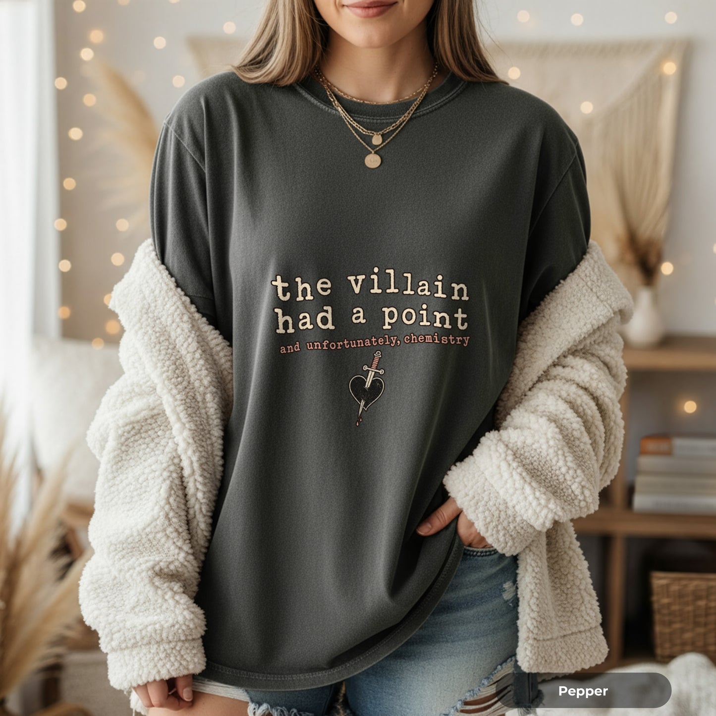 The Villain Had a Point T-Shirt — Retro Typography Graphic Tee