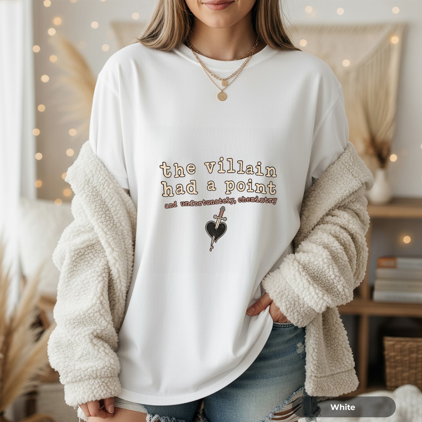 The Villain Had a Point T-Shirt — Retro Typography Graphic Tee