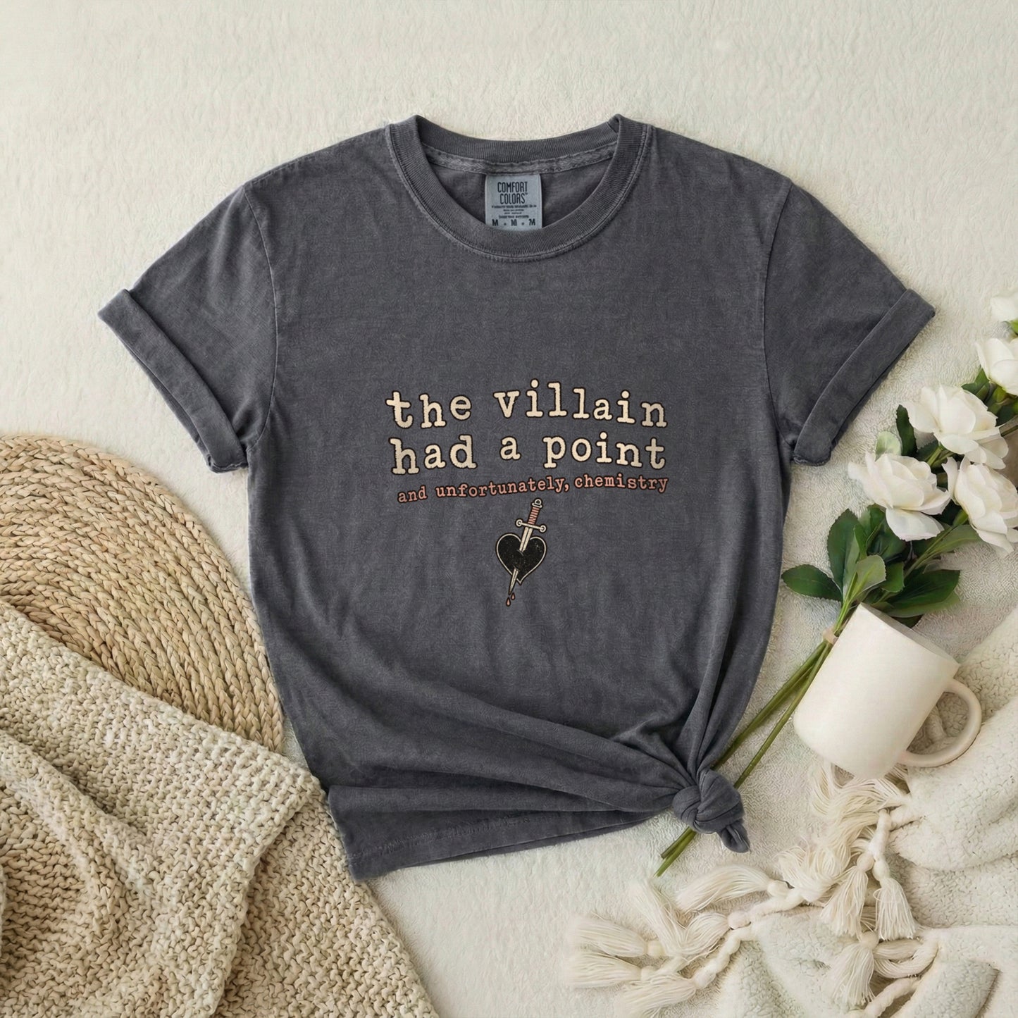 The Villain Had a Point T-Shirt — Retro Typography Graphic Tee