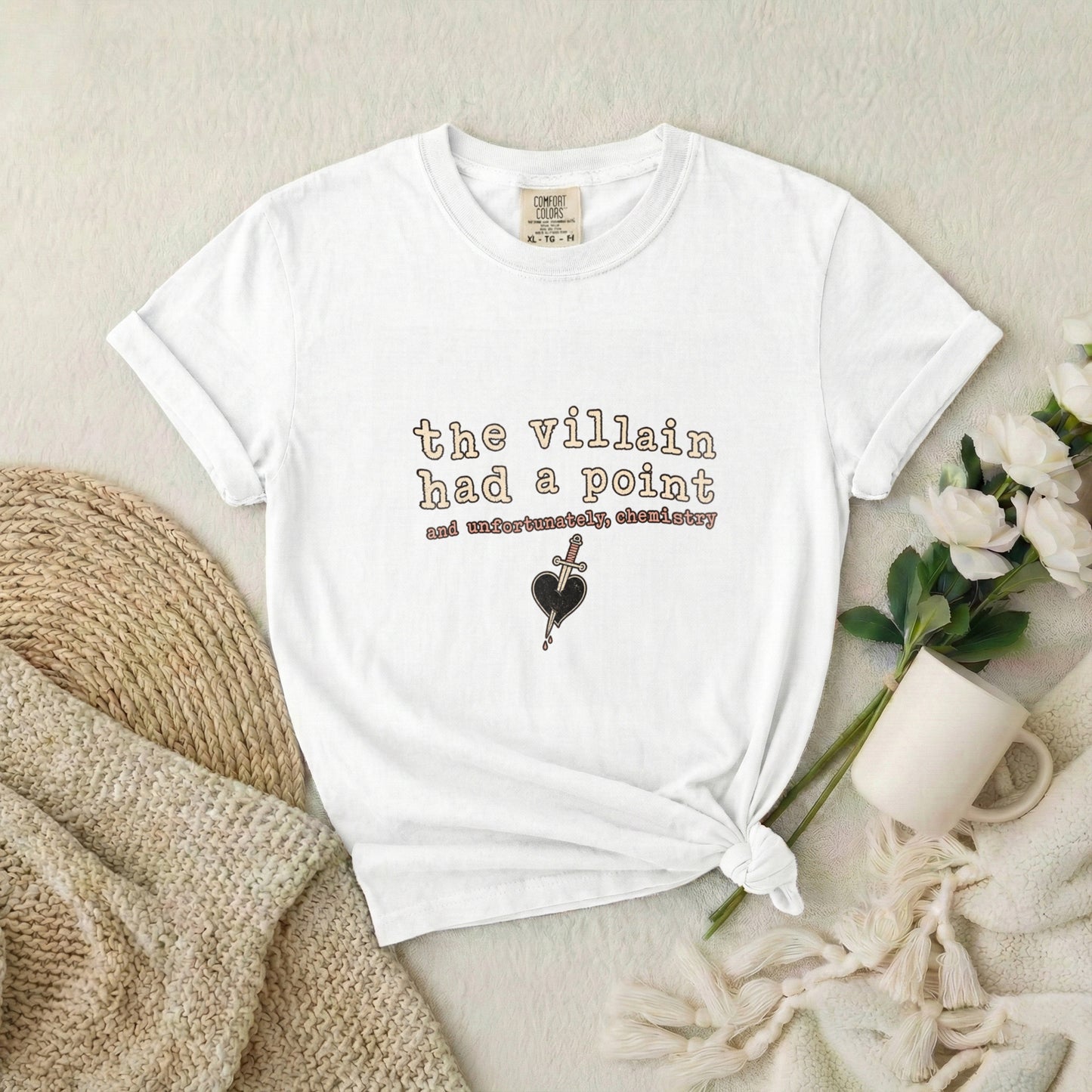 The Villain Had a Point T-Shirt — Retro Typography Graphic Tee
