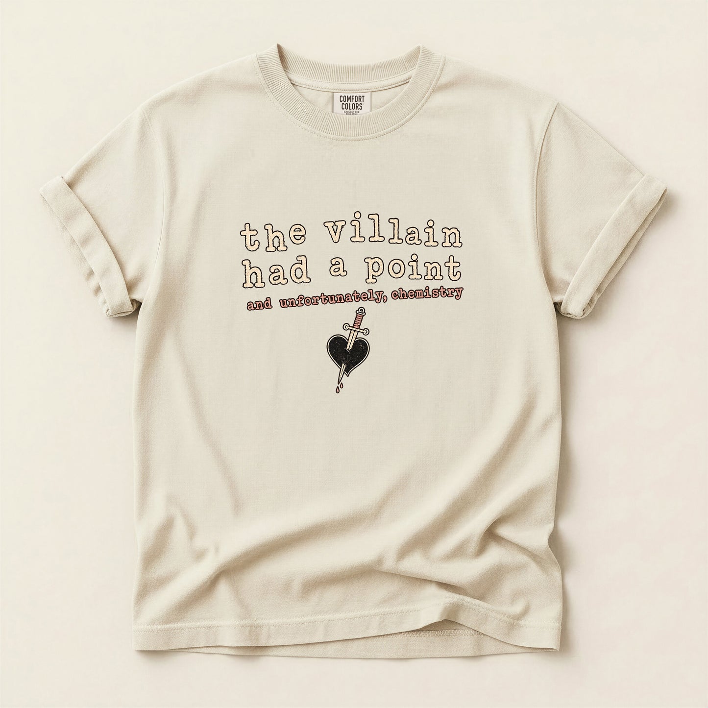 The Villain Had a Point T-Shirt — Retro Typography Graphic Tee