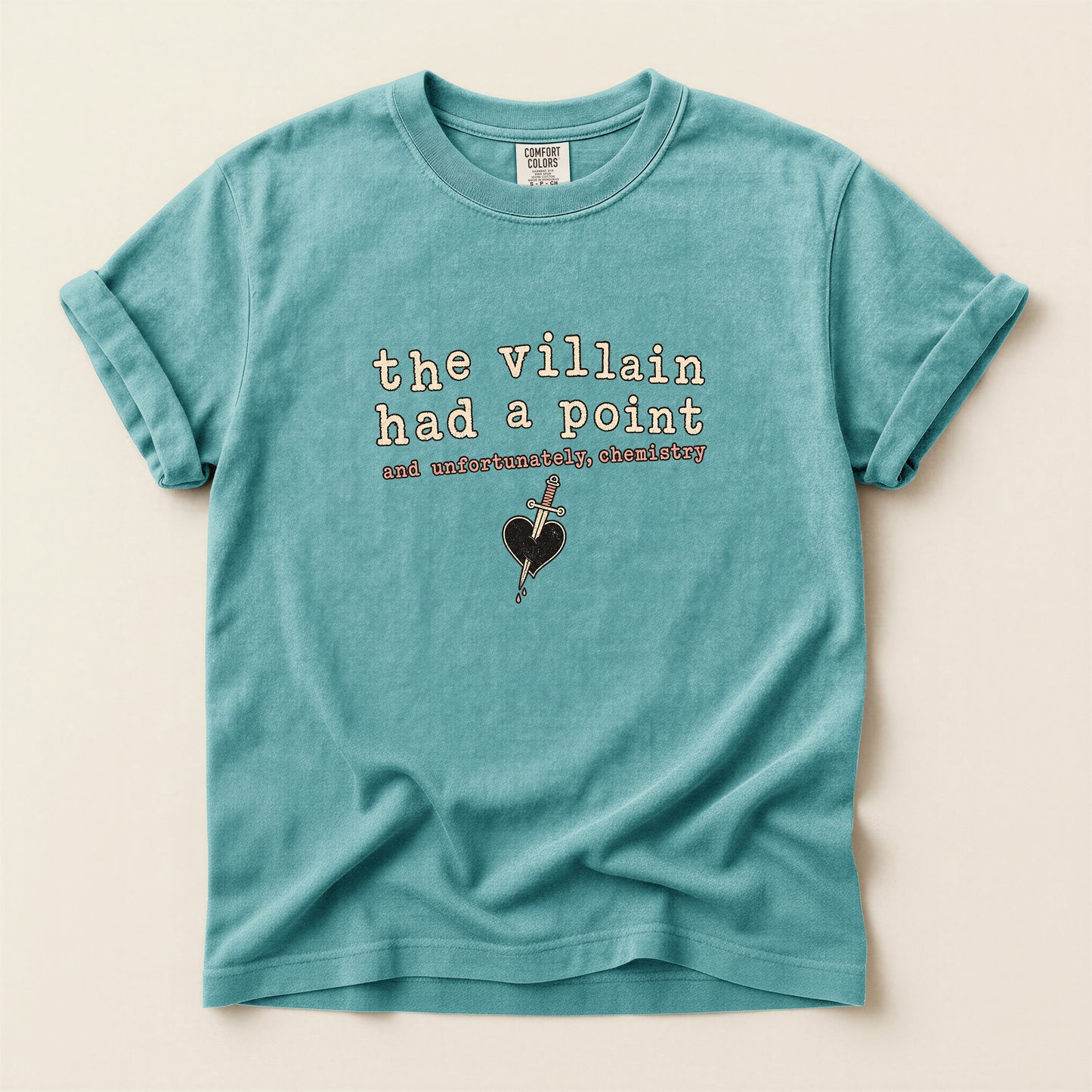 The Villain Had a Point T-Shirt — Retro Typography Graphic Tee