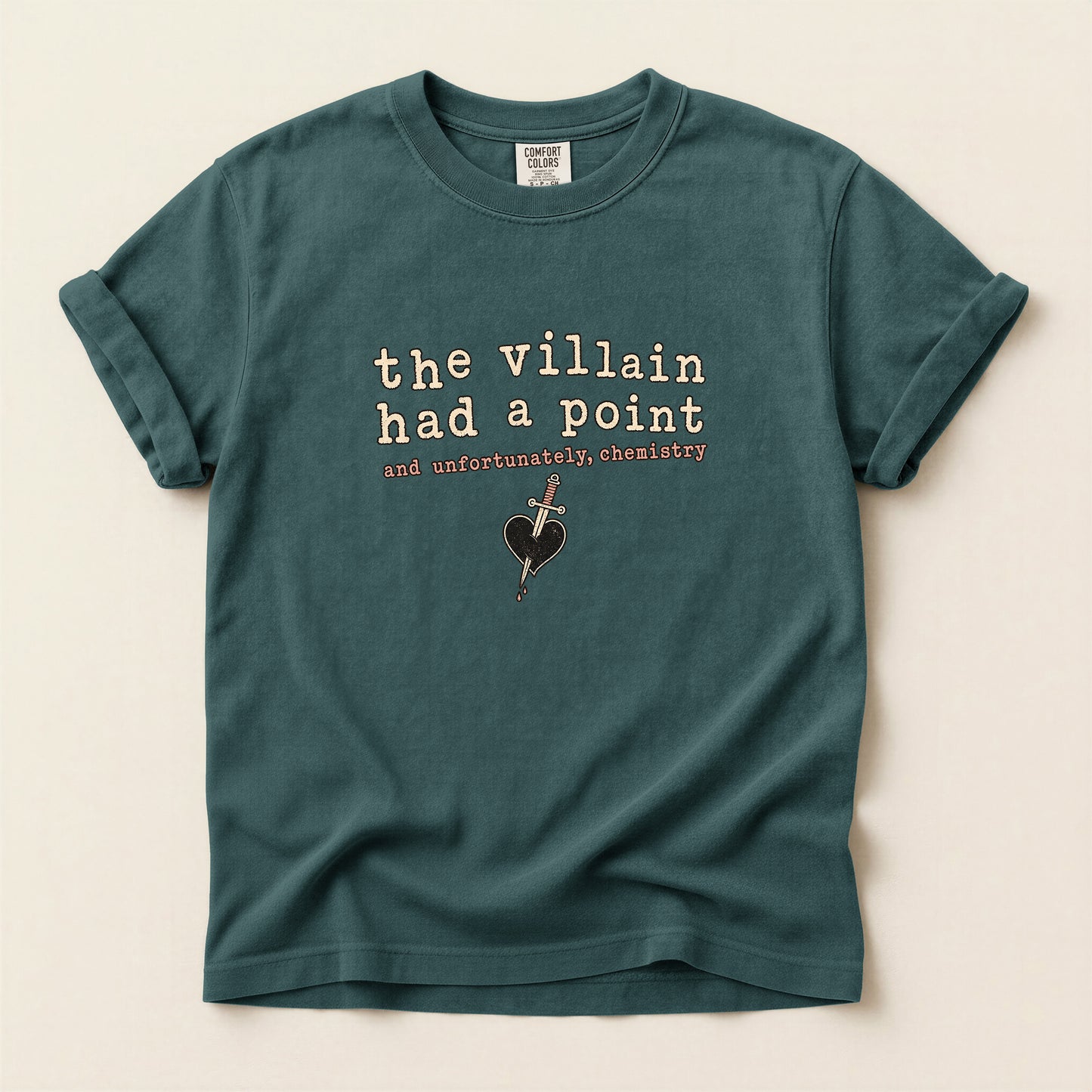 The Villain Had a Point T-Shirt — Retro Typography Graphic Tee