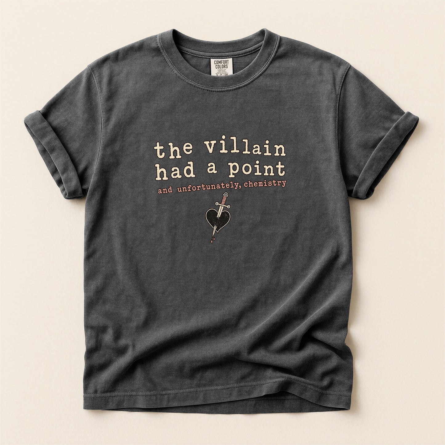 The Villain Had a Point T-Shirt — Retro Typography Graphic Tee