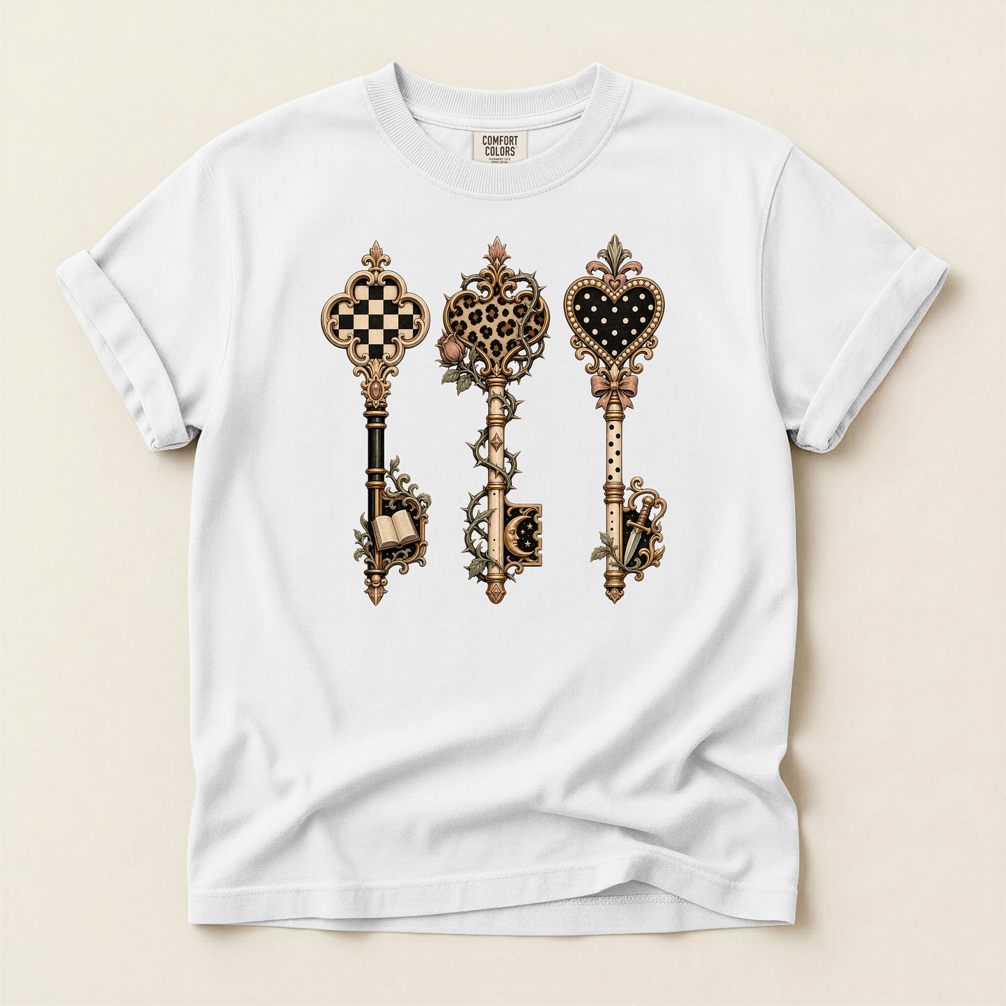 Antique Skeleton Keys Graphic T-Shirt