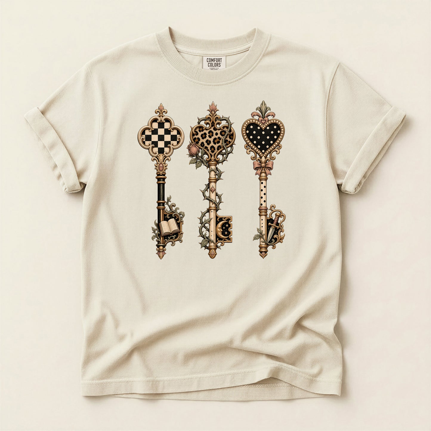 Antique Skeleton Keys Graphic T-Shirt