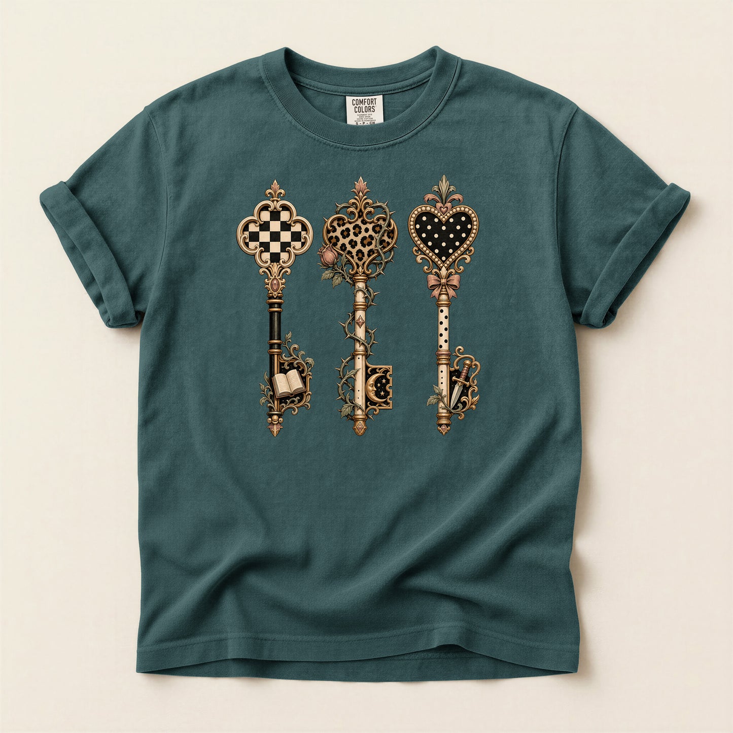 Antique Skeleton Keys Graphic T-Shirt