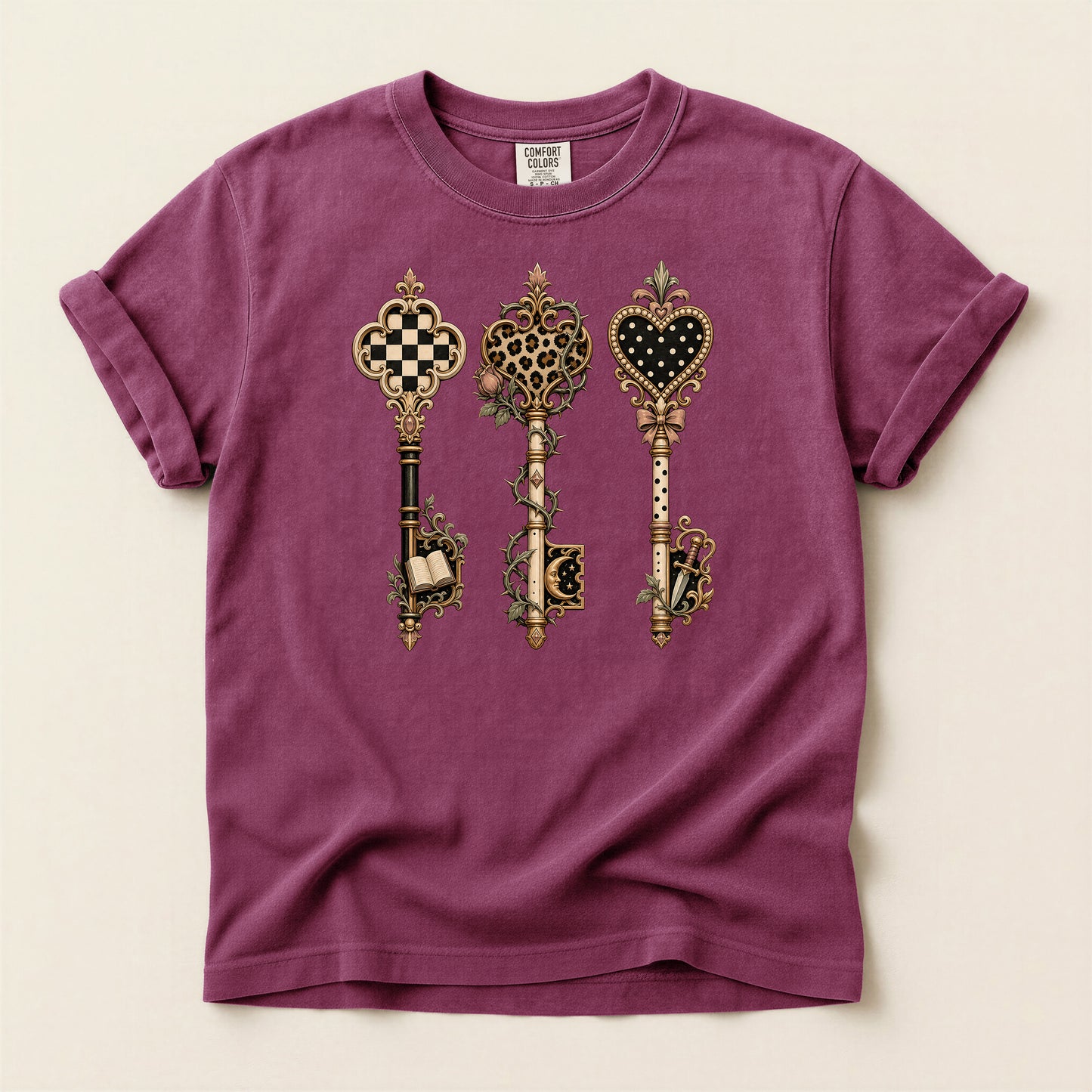 Antique Skeleton Keys Graphic T-Shirt