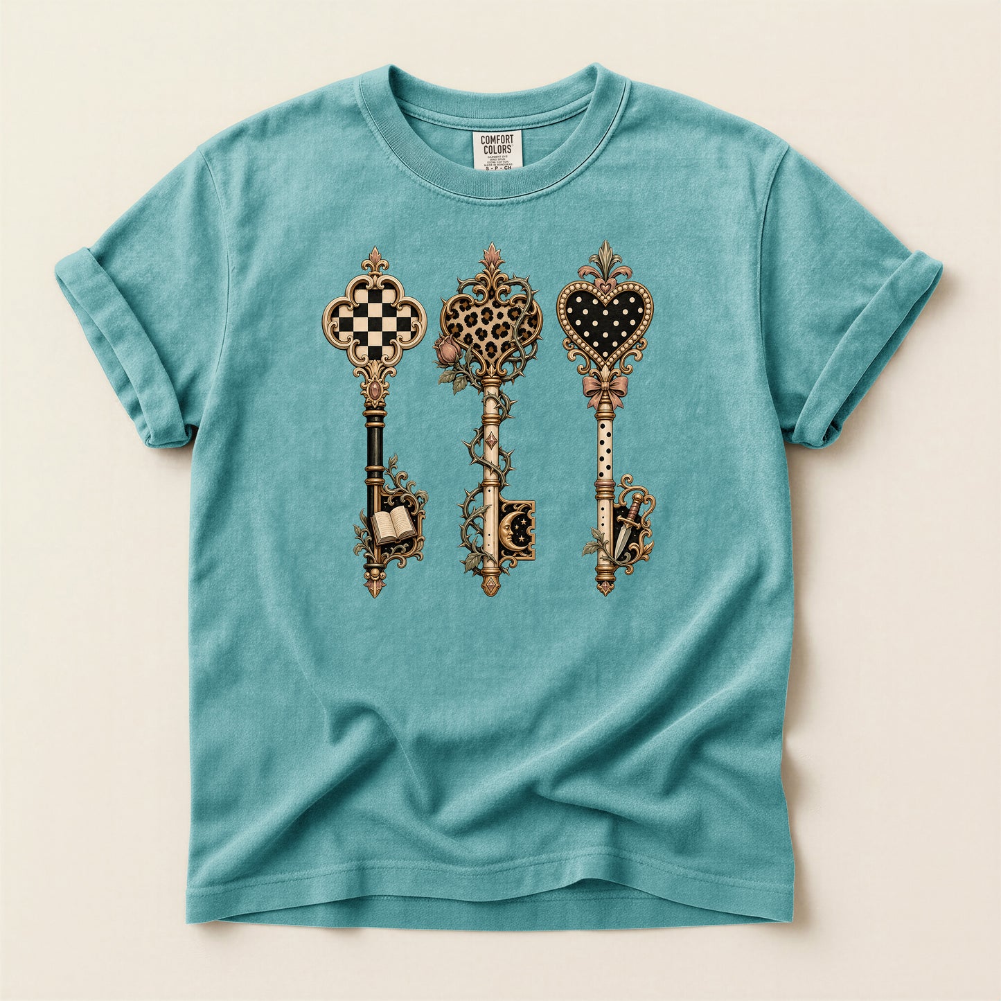 Antique Skeleton Keys Graphic T-Shirt