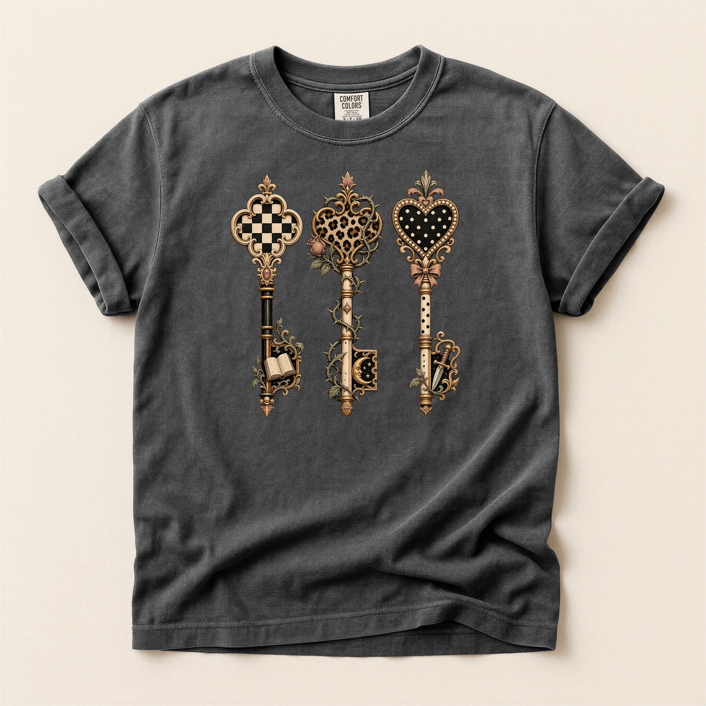 Antique Skeleton Keys Graphic T-Shirt