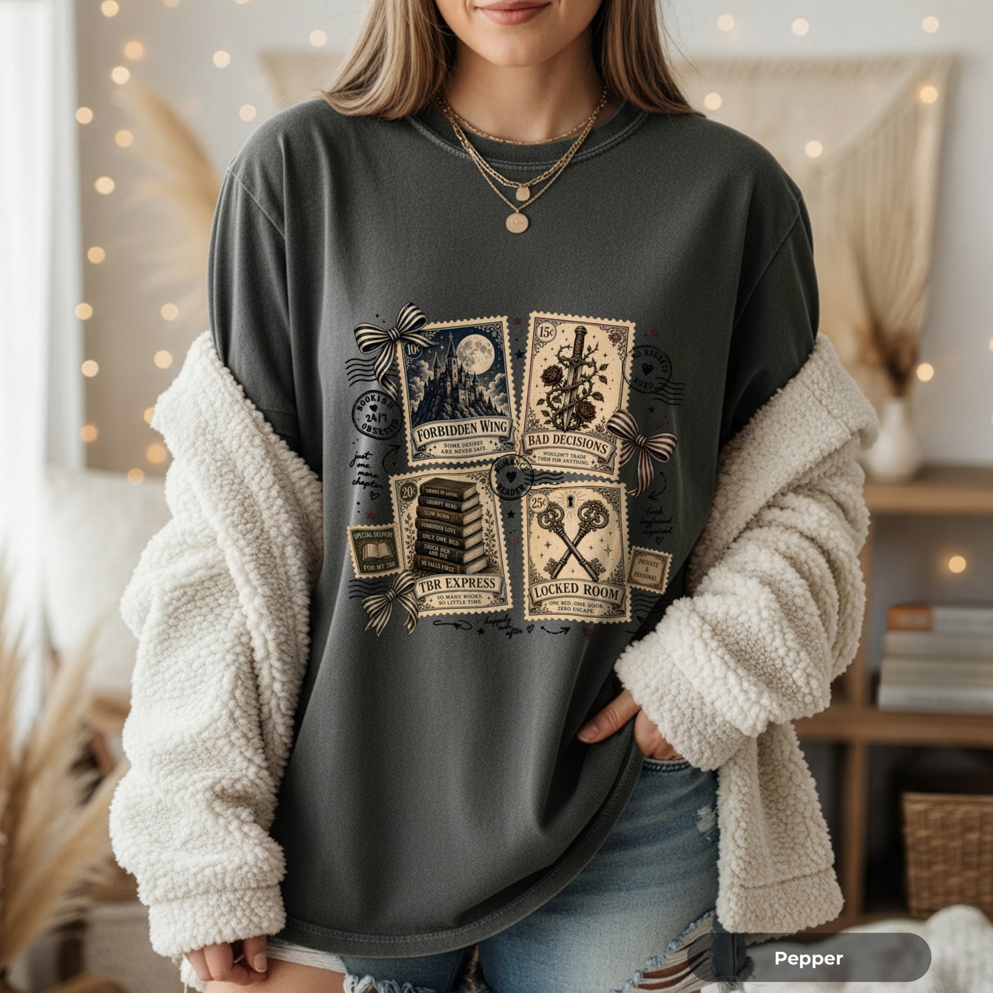 Tarot Card Graphic T-Shirt — Vintage Occult Design (The Empress, Moon, Lovers, Judgement)