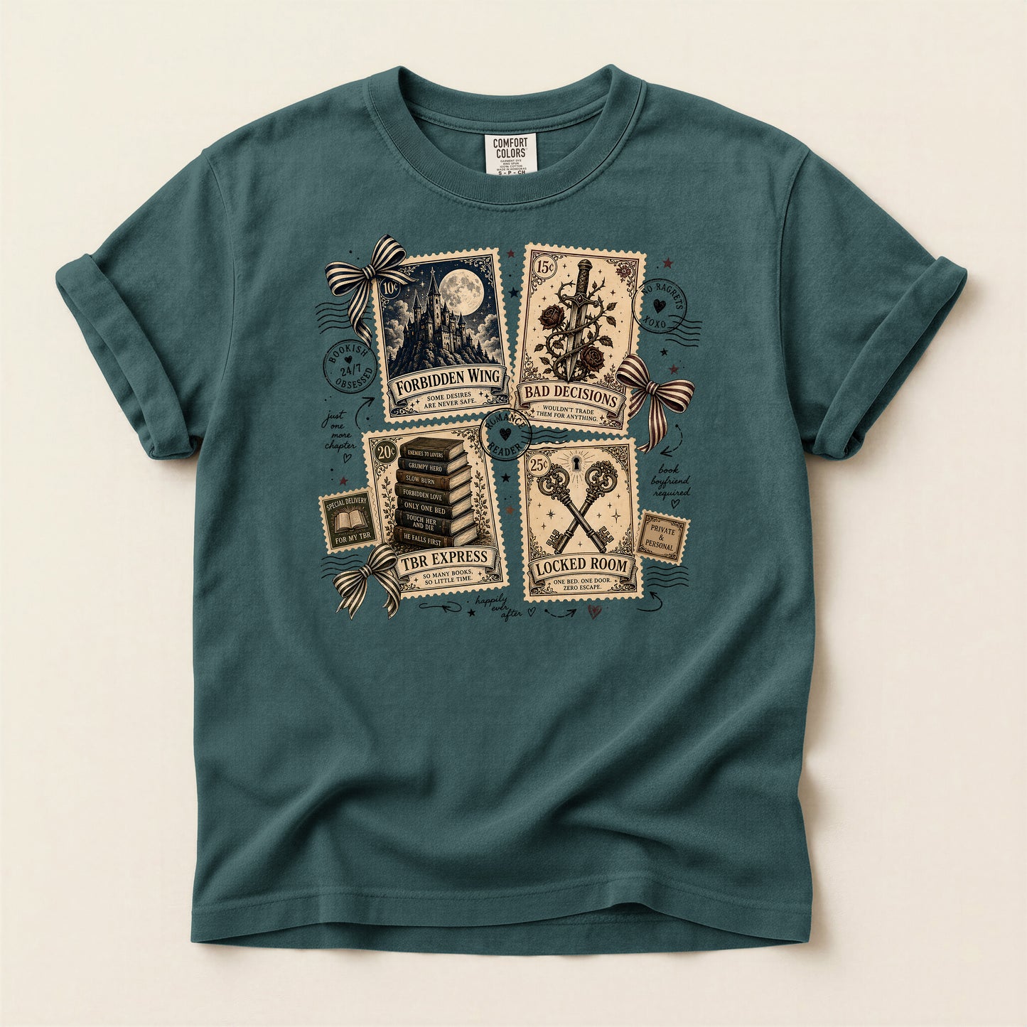 Tarot Card Graphic T-Shirt — Vintage Occult Design (The Empress, Moon, Lovers, Judgement)