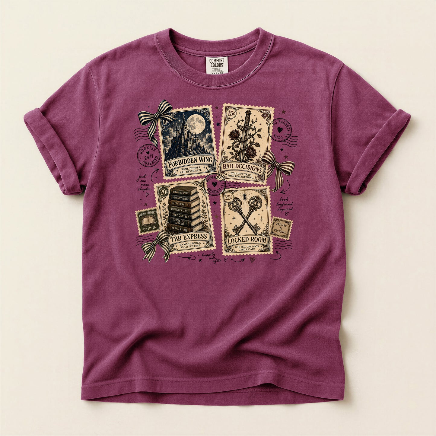 Tarot Card Graphic T-Shirt — Vintage Occult Design (The Empress, Moon, Lovers, Judgement)