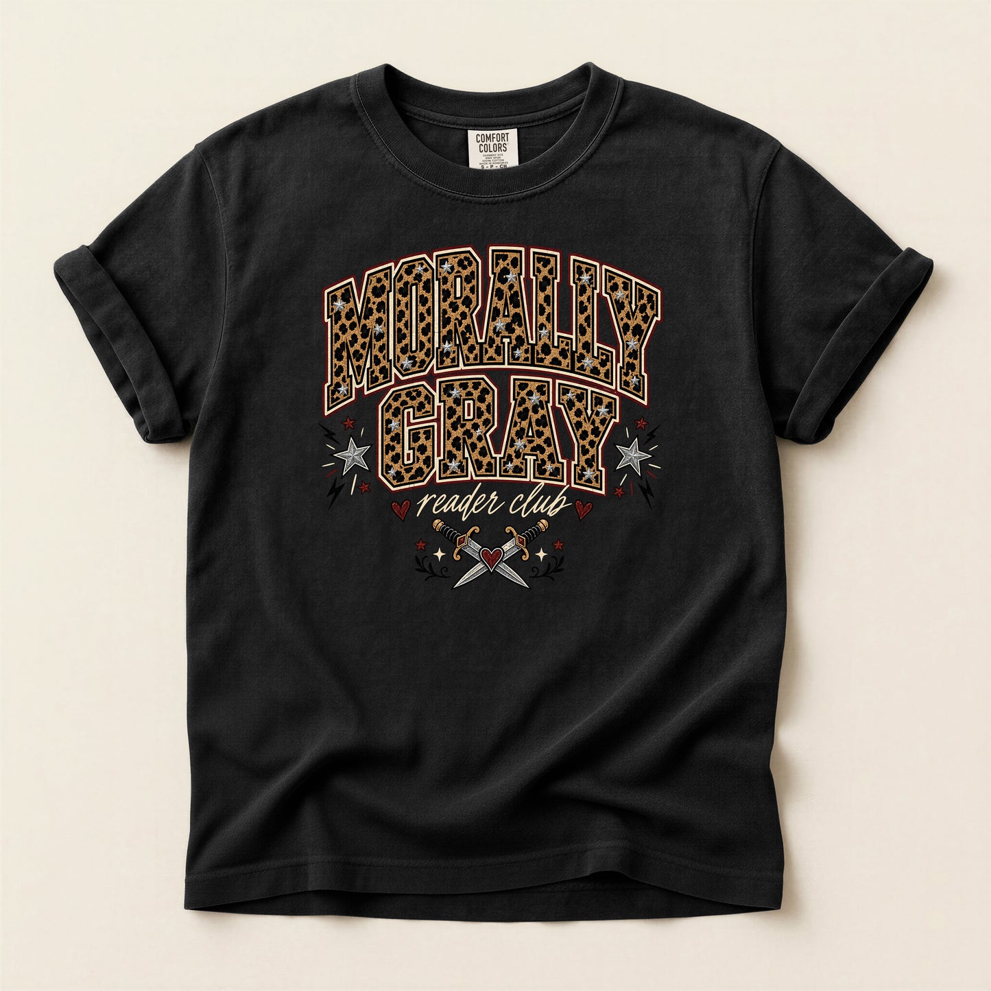 Molly Gray Leopard Western T-Shirt — Graphic Rodeo Style Tee
