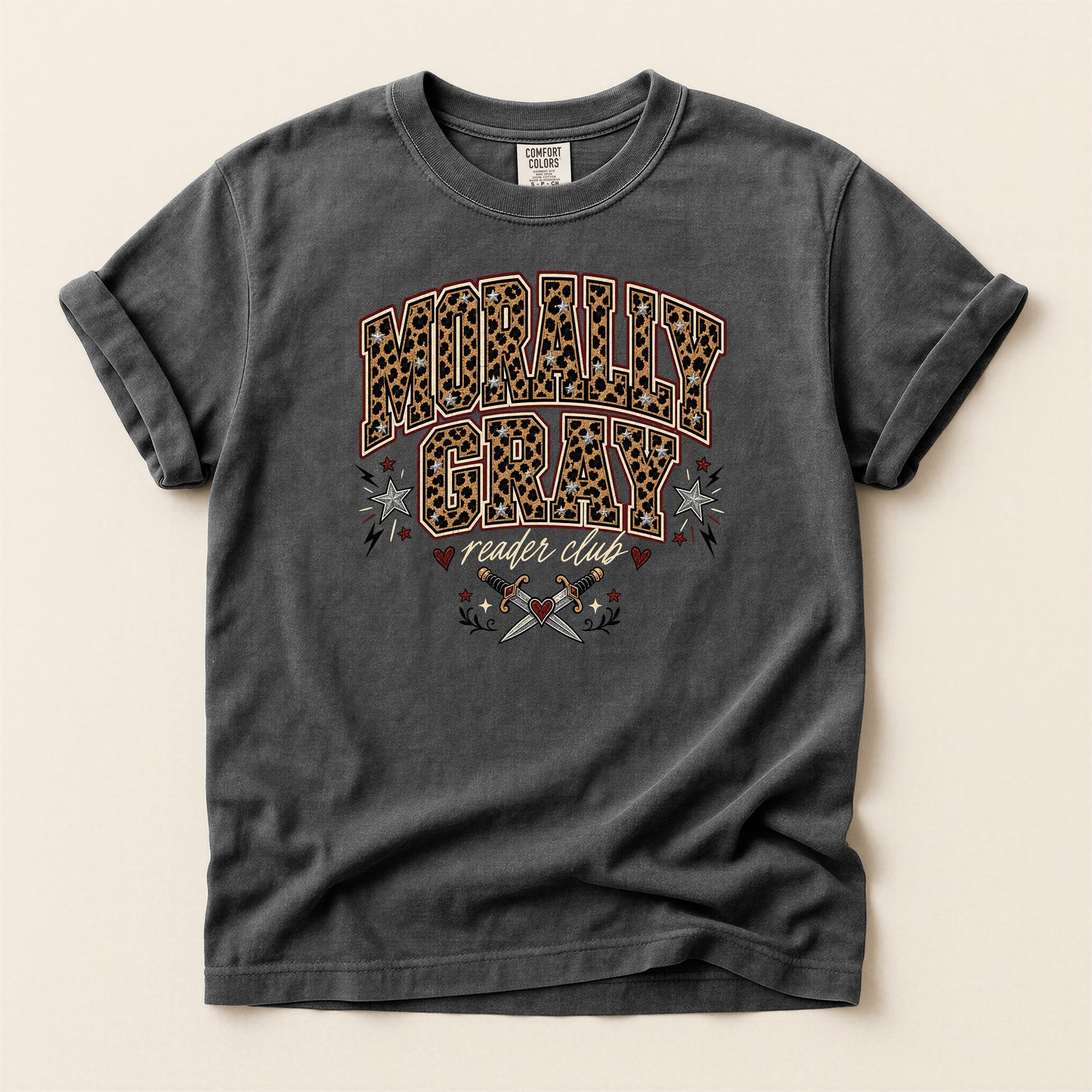 Molly Gray Leopard Western T-Shirt — Graphic Rodeo Style Tee