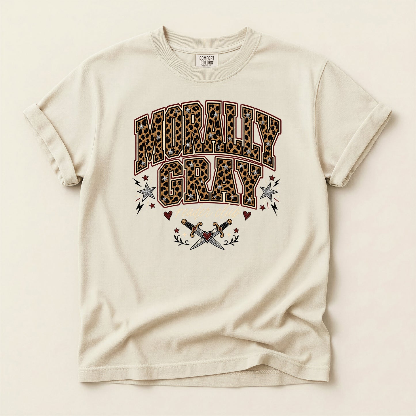 Molly Gray Leopard Western T-Shirt — Graphic Rodeo Style Tee