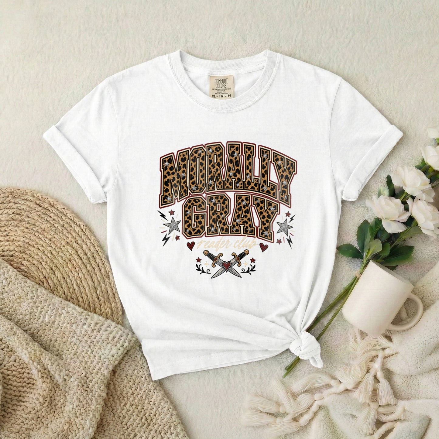 Molly Gray Leopard Western T-Shirt — Graphic Rodeo Style Tee