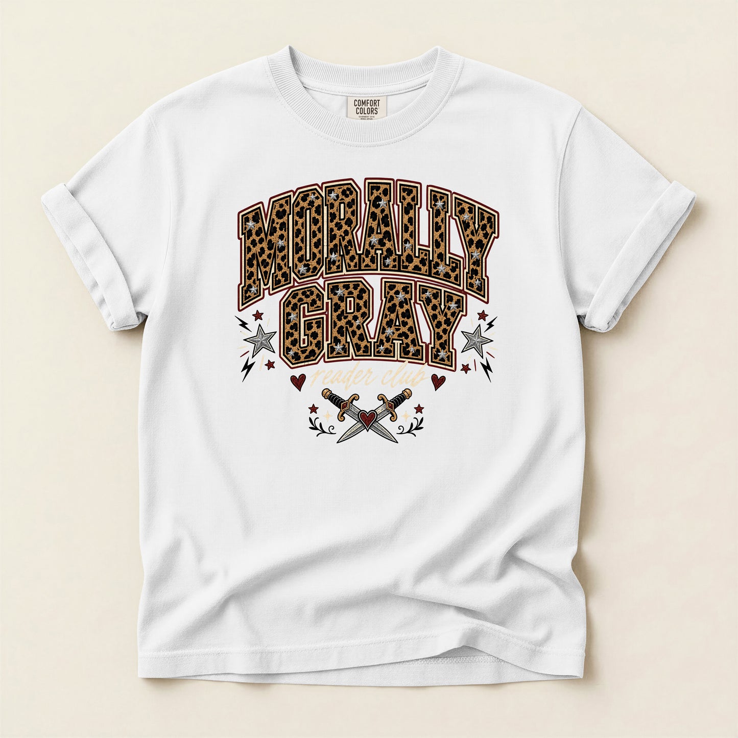 Molly Gray Leopard Western T-Shirt — Graphic Rodeo Style Tee