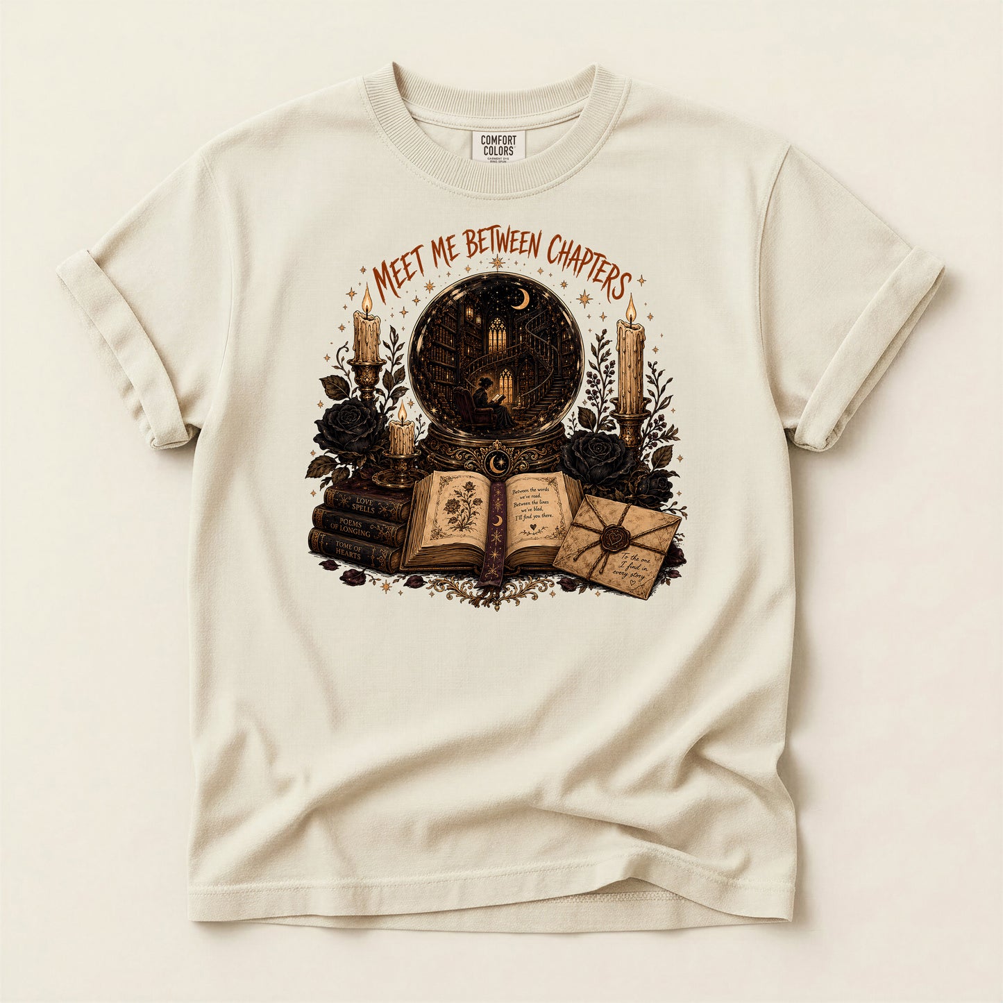 Bookish T‑Shirt — “Meet Me Between Chapters” Reading Tee