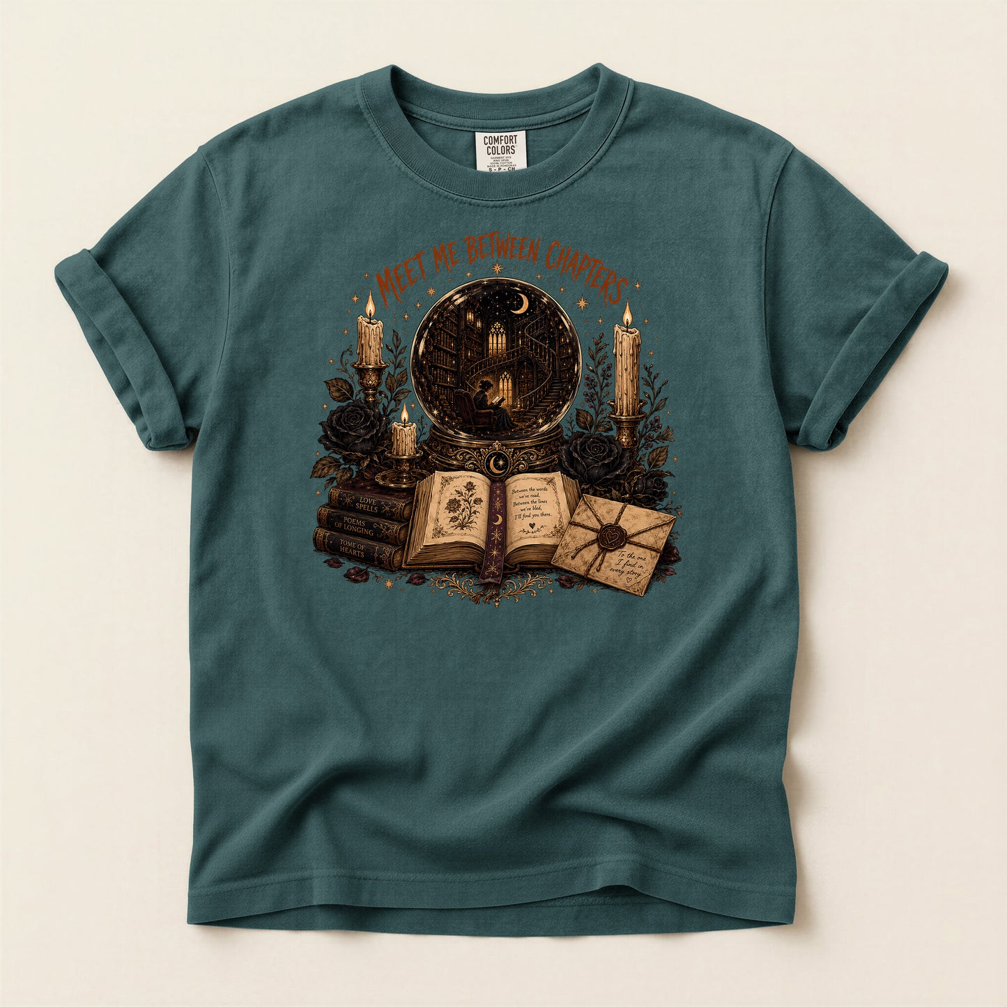 Bookish T‑Shirt — “Meet Me Between Chapters” Reading Tee