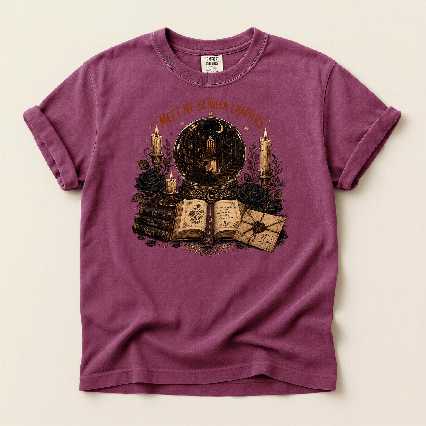 Bookish T‑Shirt — “Meet Me Between Chapters” Reading Tee