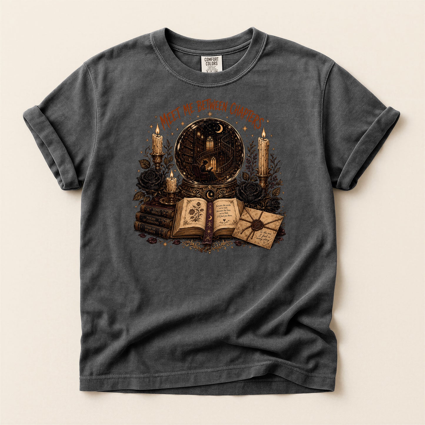 Bookish T‑Shirt — “Meet Me Between Chapters” Reading Tee