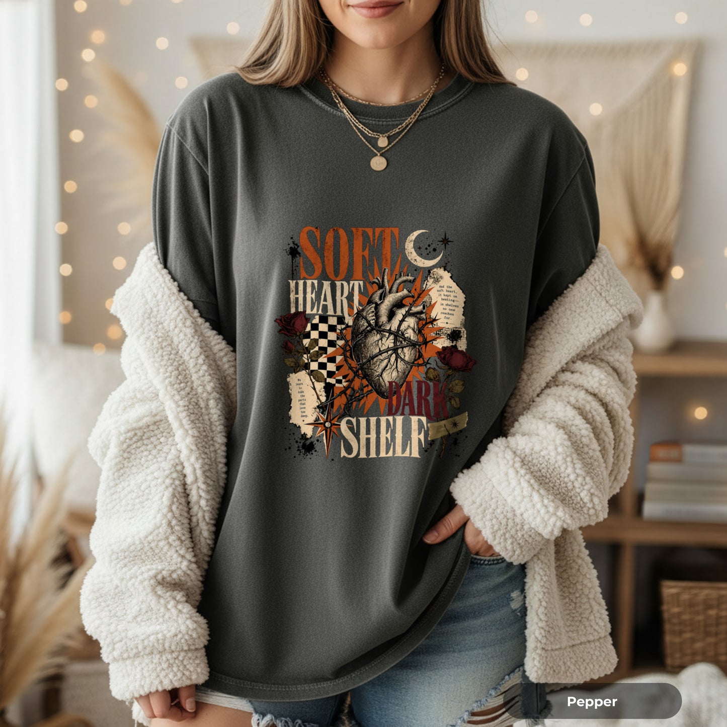 Soft Heart Anatomical Tee — Vintage Gothic Graphic T-Shirt