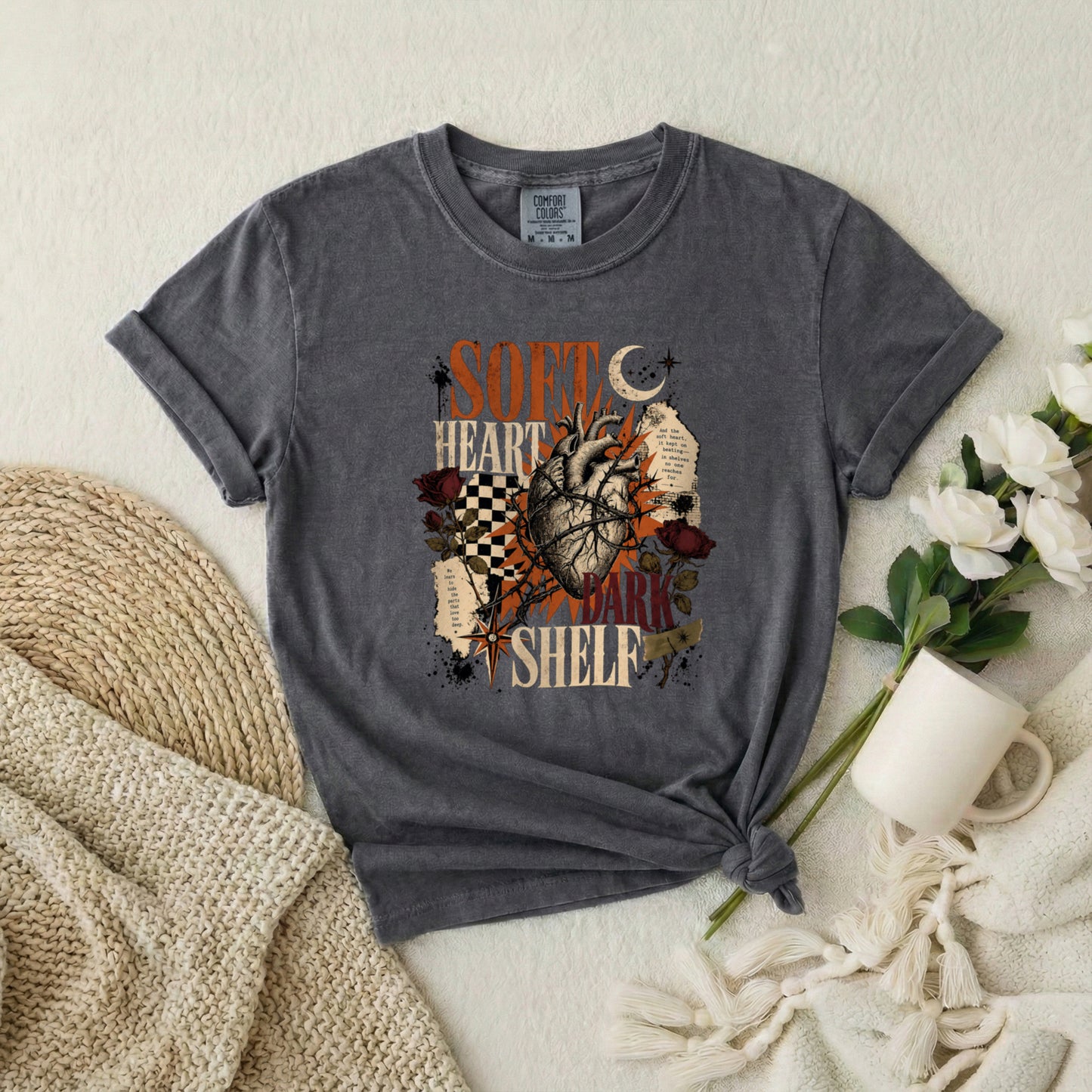 Soft Heart Anatomical Tee — Vintage Gothic Graphic T-Shirt