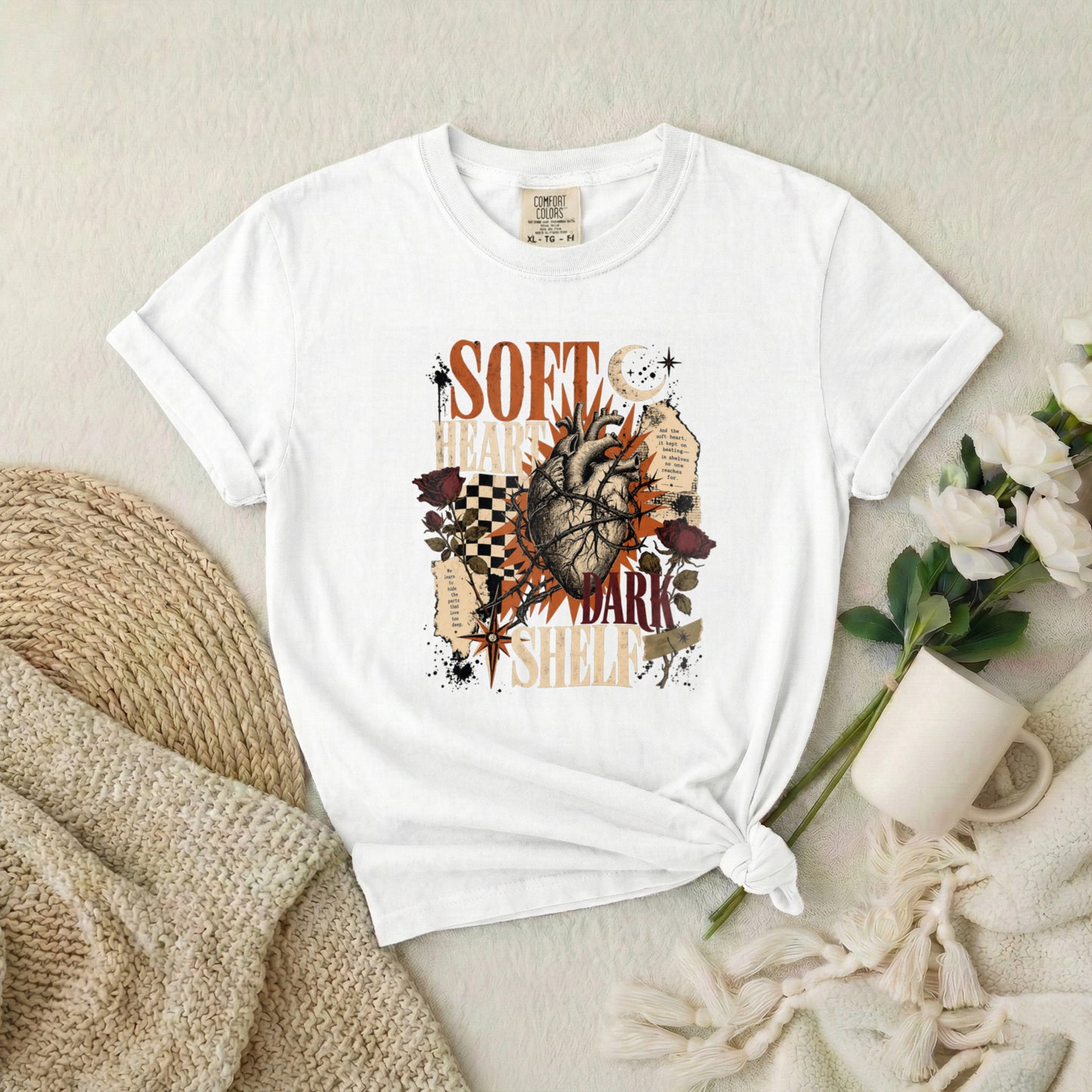 Soft Heart Anatomical Tee — Vintage Gothic Graphic T-Shirt