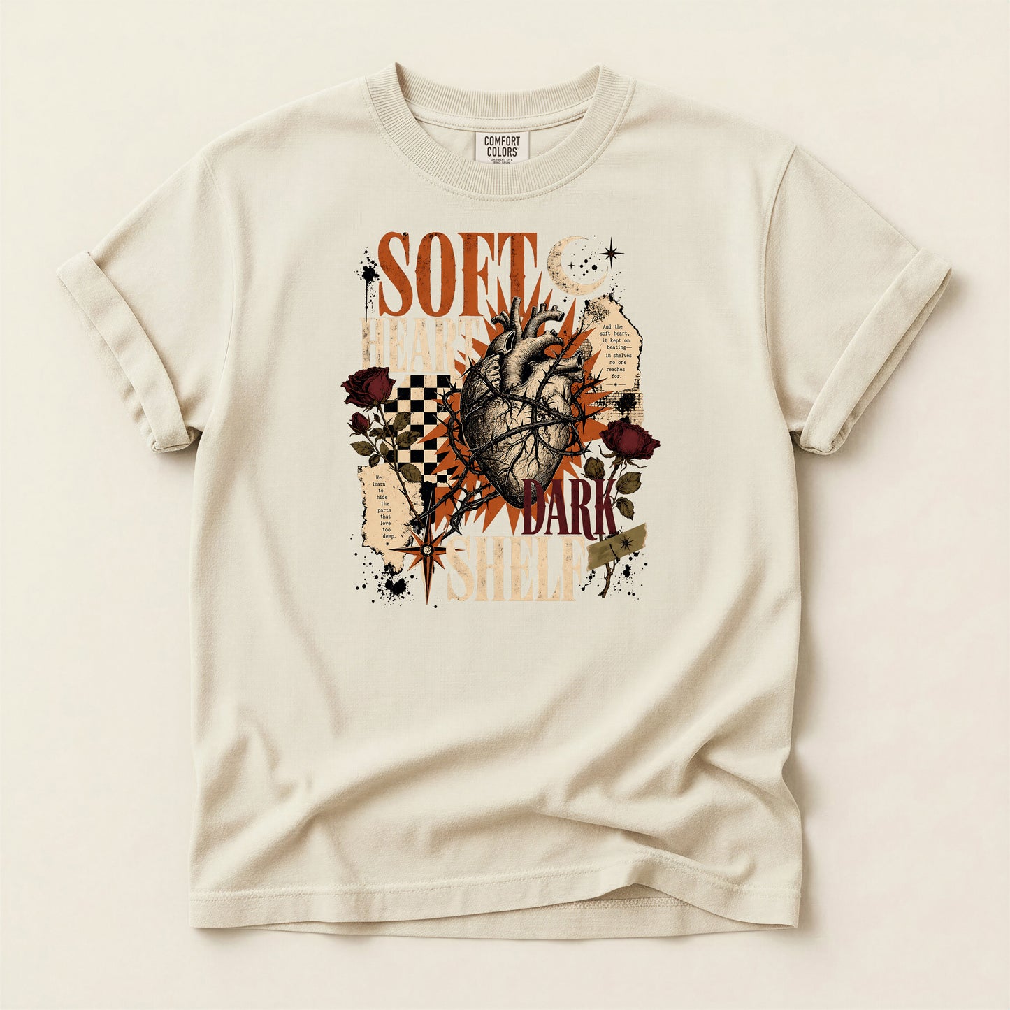 Soft Heart Anatomical Tee — Vintage Gothic Graphic T-Shirt