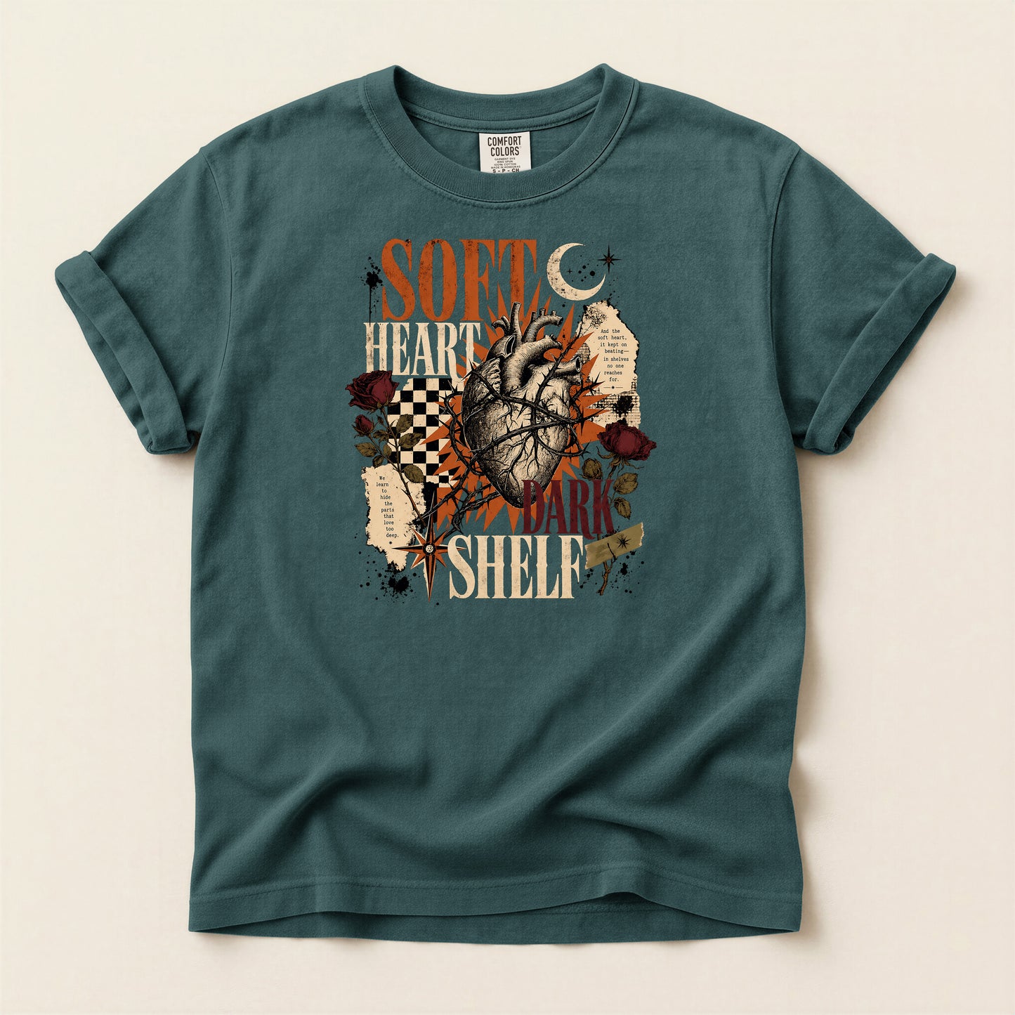 Soft Heart Anatomical Tee — Vintage Gothic Graphic T-Shirt