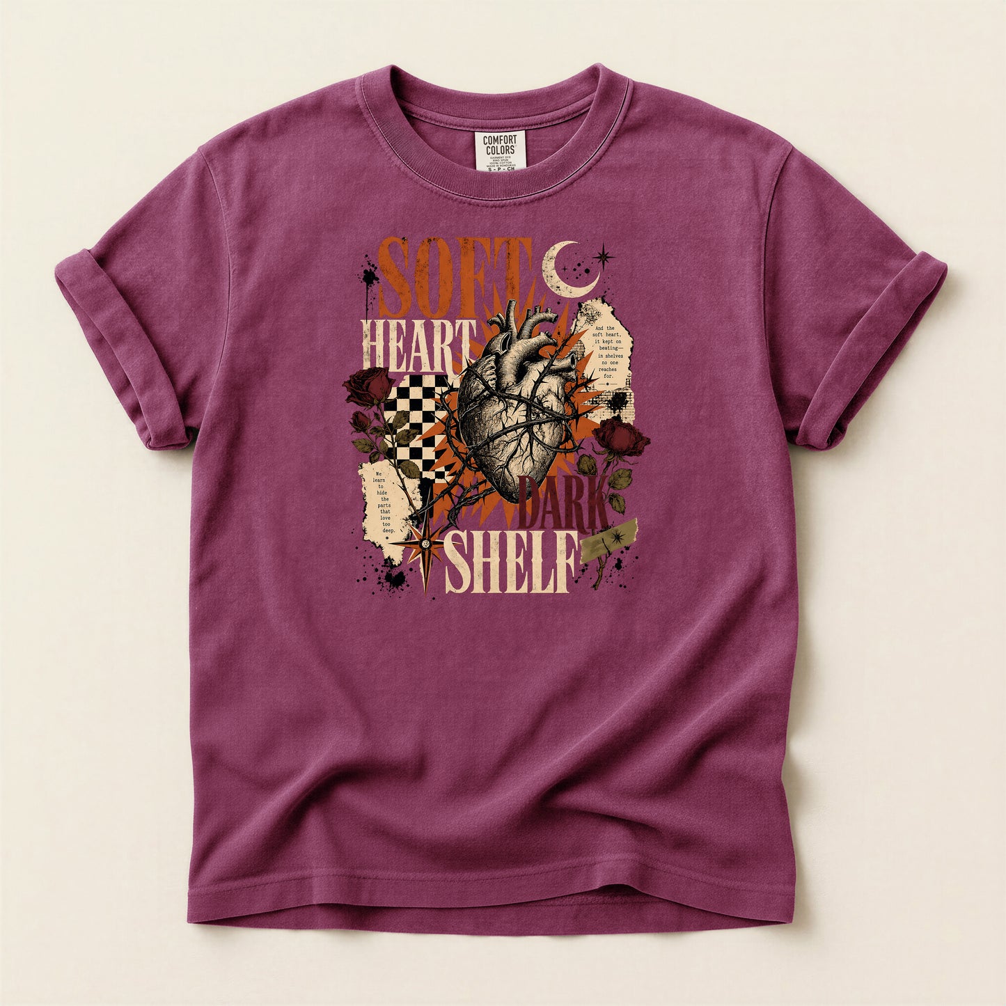 Soft Heart Anatomical Tee — Vintage Gothic Graphic T-Shirt