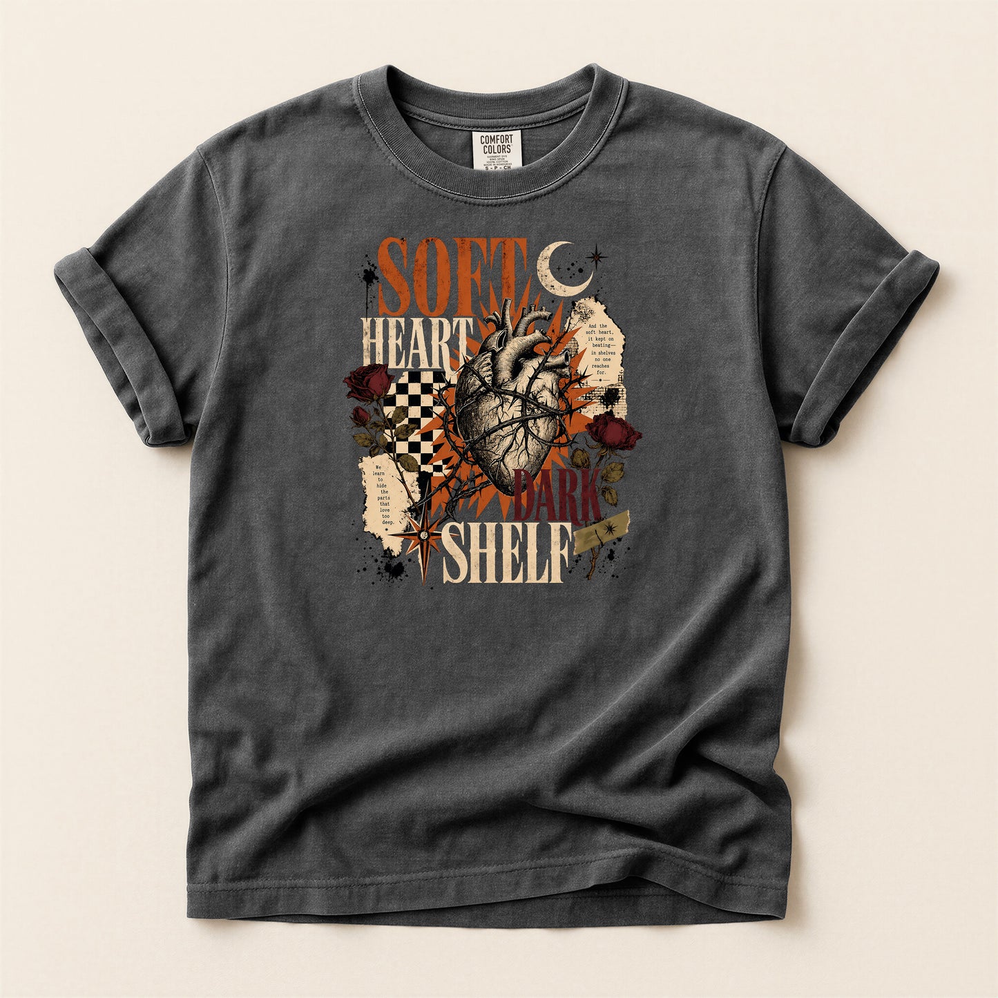 Soft Heart Anatomical Tee — Vintage Gothic Graphic T-Shirt
