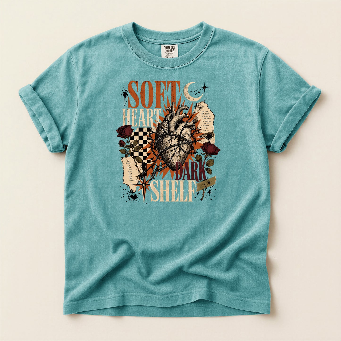 Soft Heart Anatomical Tee — Vintage Gothic Graphic T-Shirt