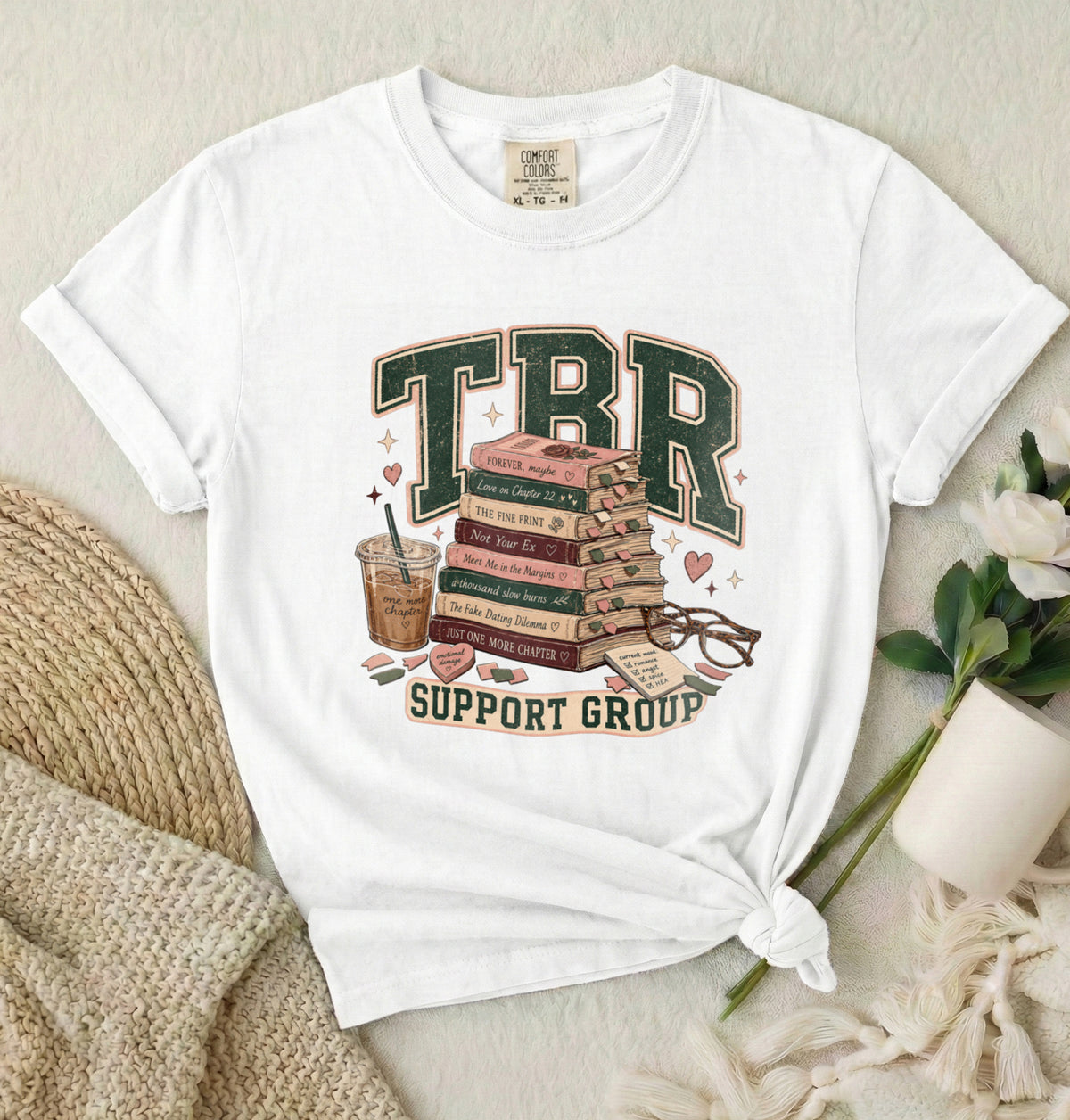 TBR Support Group T-Shirt — Book Lover Graphic Tee