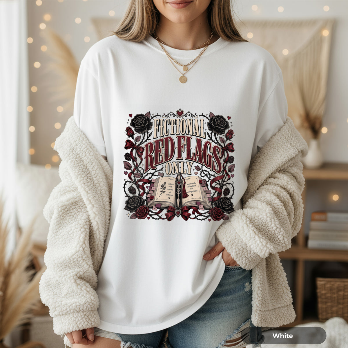 Fictional Red Flags Only T-Shirt