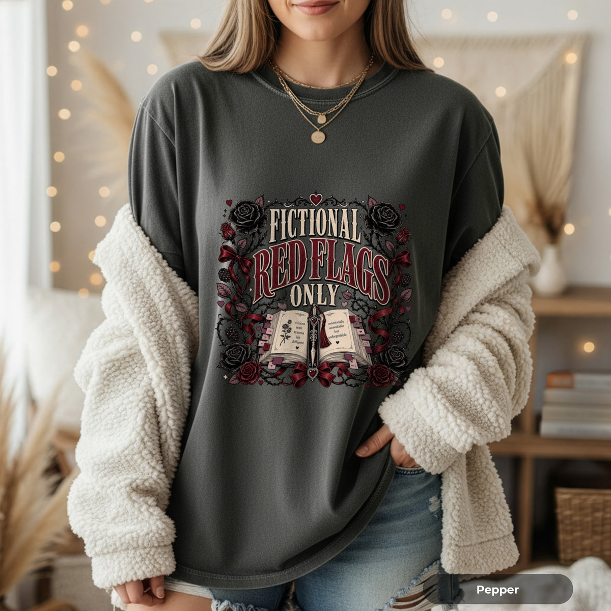 Fictional Red Flags Only T-Shirt