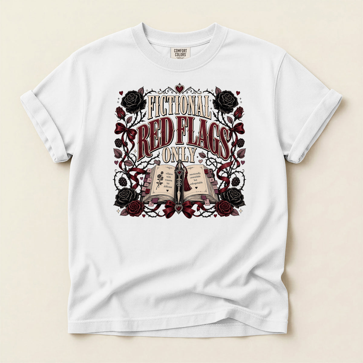 Fictional Red Flags Only T-Shirt