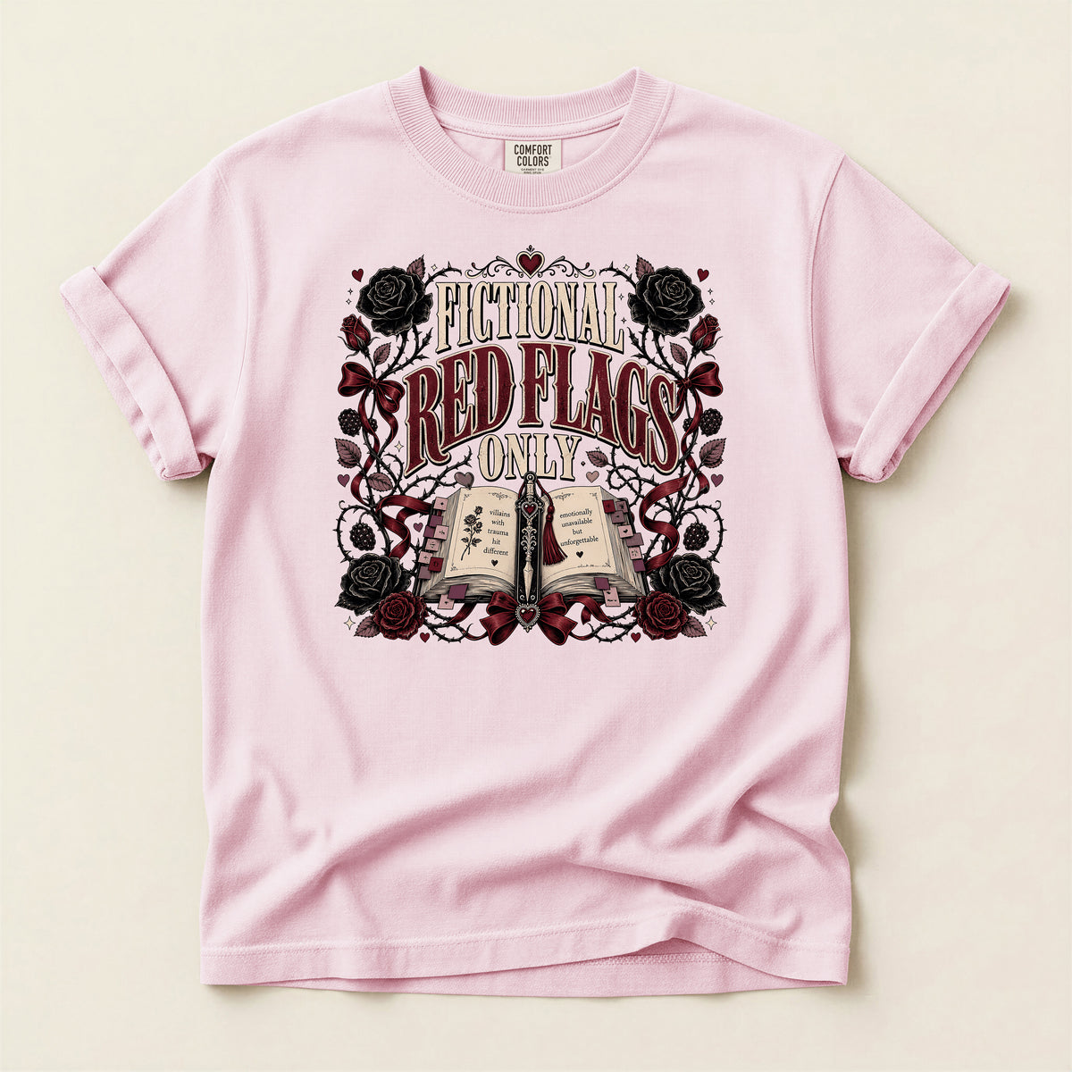 Fictional Red Flags Only T-Shirt