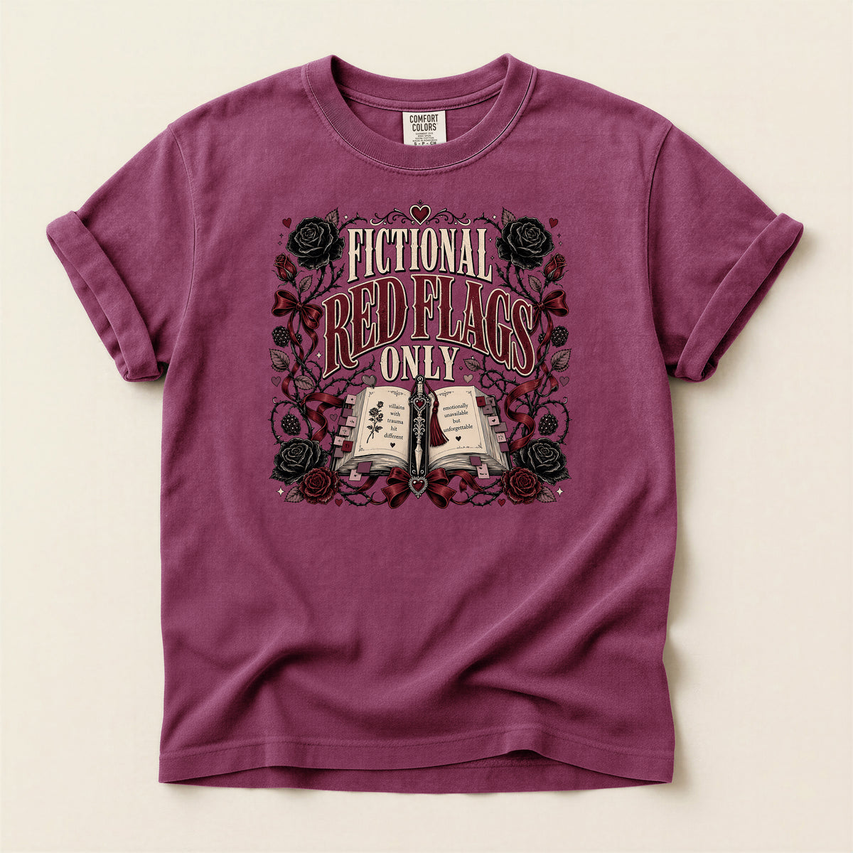 Fictional Red Flags Only T-Shirt