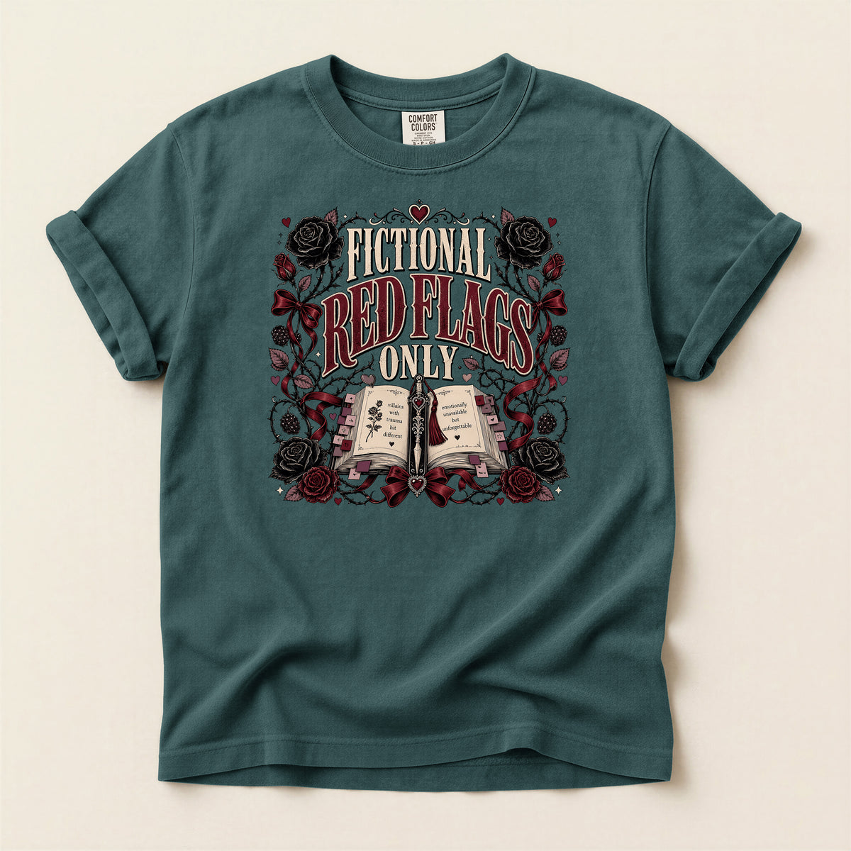 Fictional Red Flags Only T-Shirt